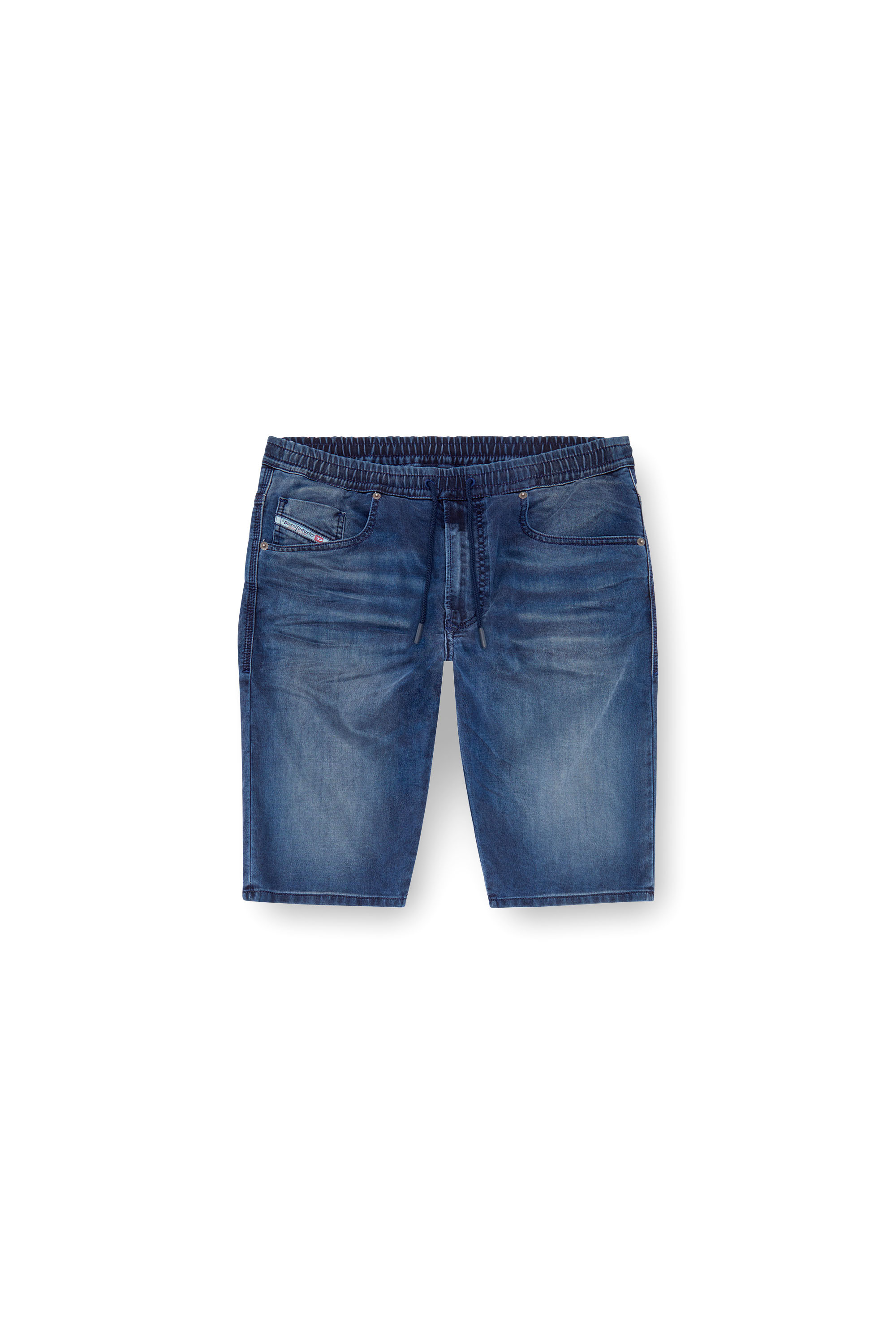 Diesel - 2033 D-KROOLEY-SHORT JOGG, Herren Chinoshorts aus JoggJeans in Mittelblau - 2