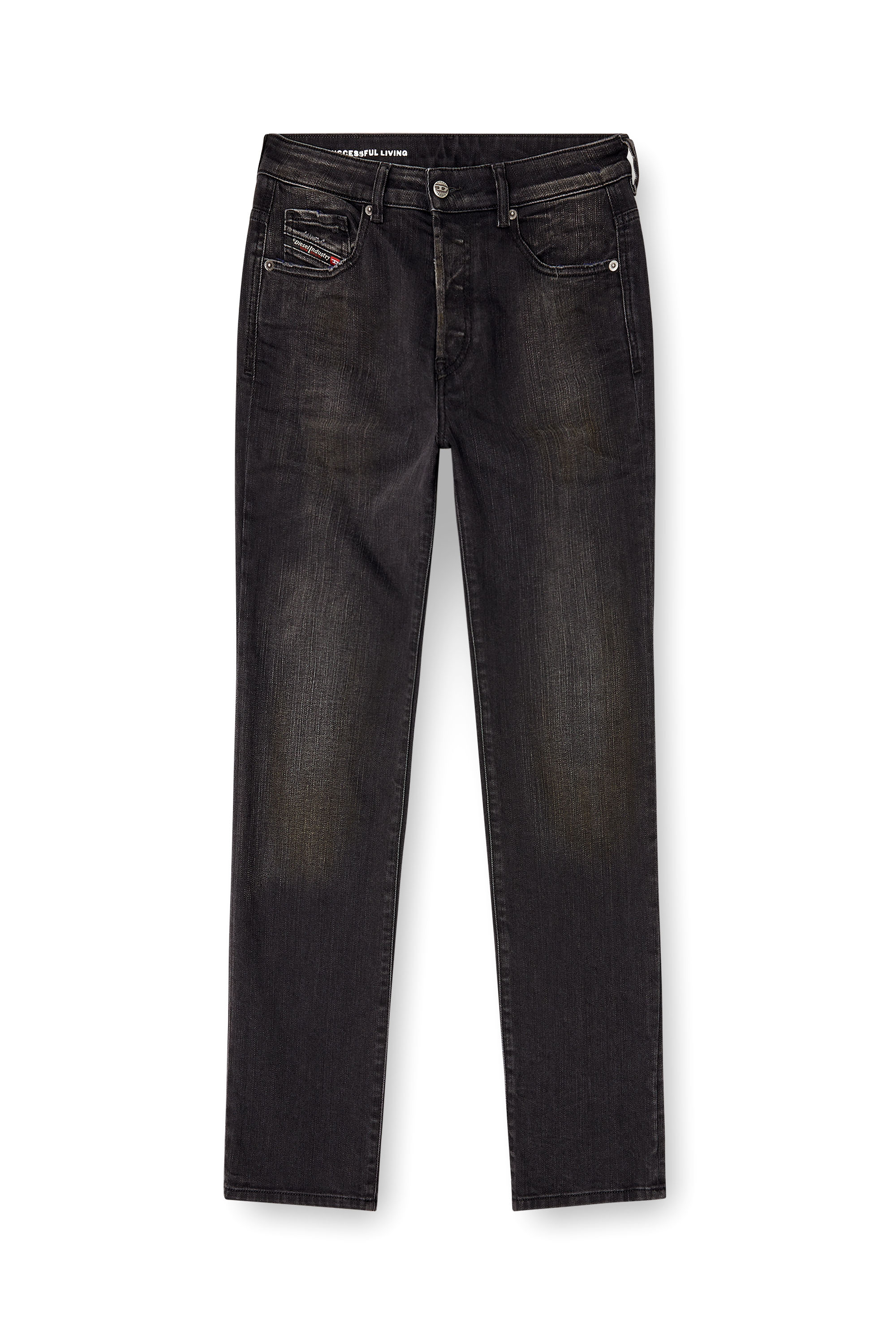 Diesel - Damen Regular Jeans 1989 D-Mine 09M75, Schwarz/Dunkelgrau - 2
