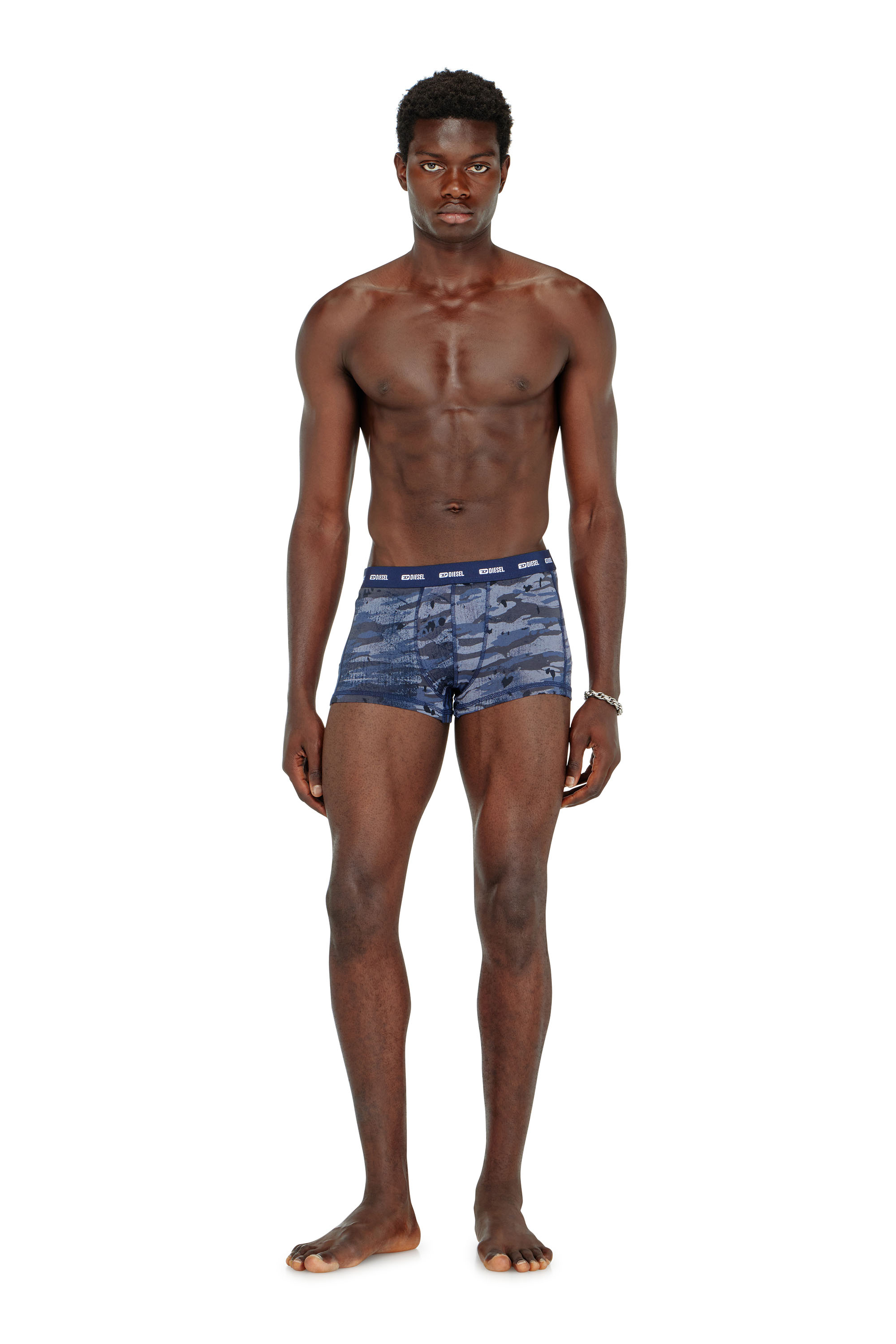 Diesel - DAMIEN-UTLT-3PACK, Herren Einfarbige und Camouflage Retropants im Dreierpack in Blau/Schwarz - 2