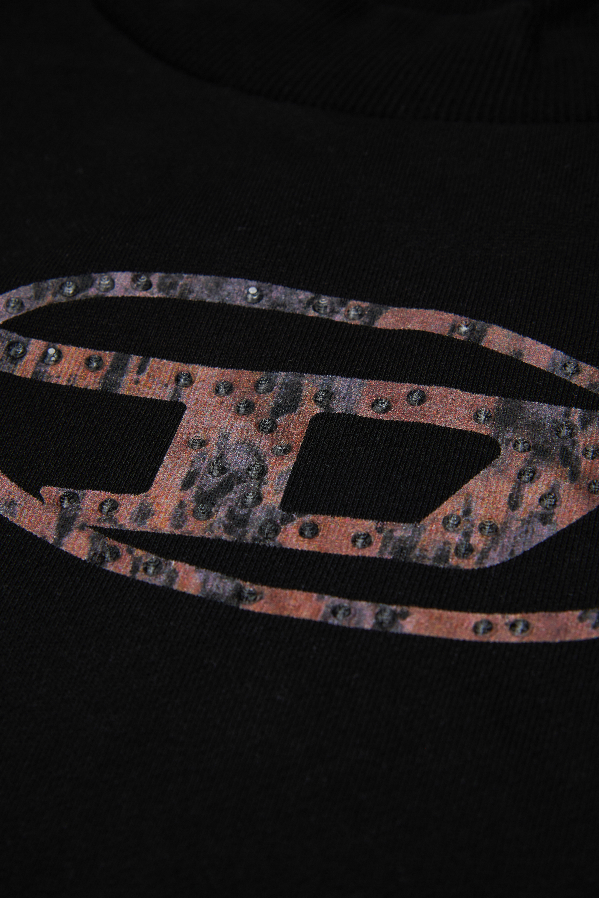 Diesel - SDOLSY, Damen Baumwoll-Sweatshirt mit Frontlogo in Schwarz - 4