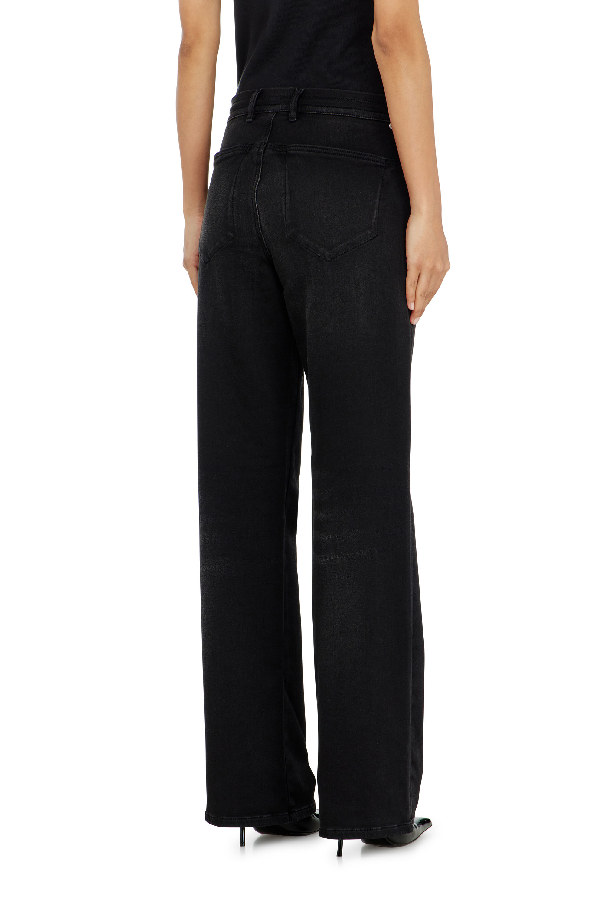 Diesel - Damen Regular 2071 D-Meel Joggjeans&reg; 09P90, Schwarz/Dunkelgrau - 3