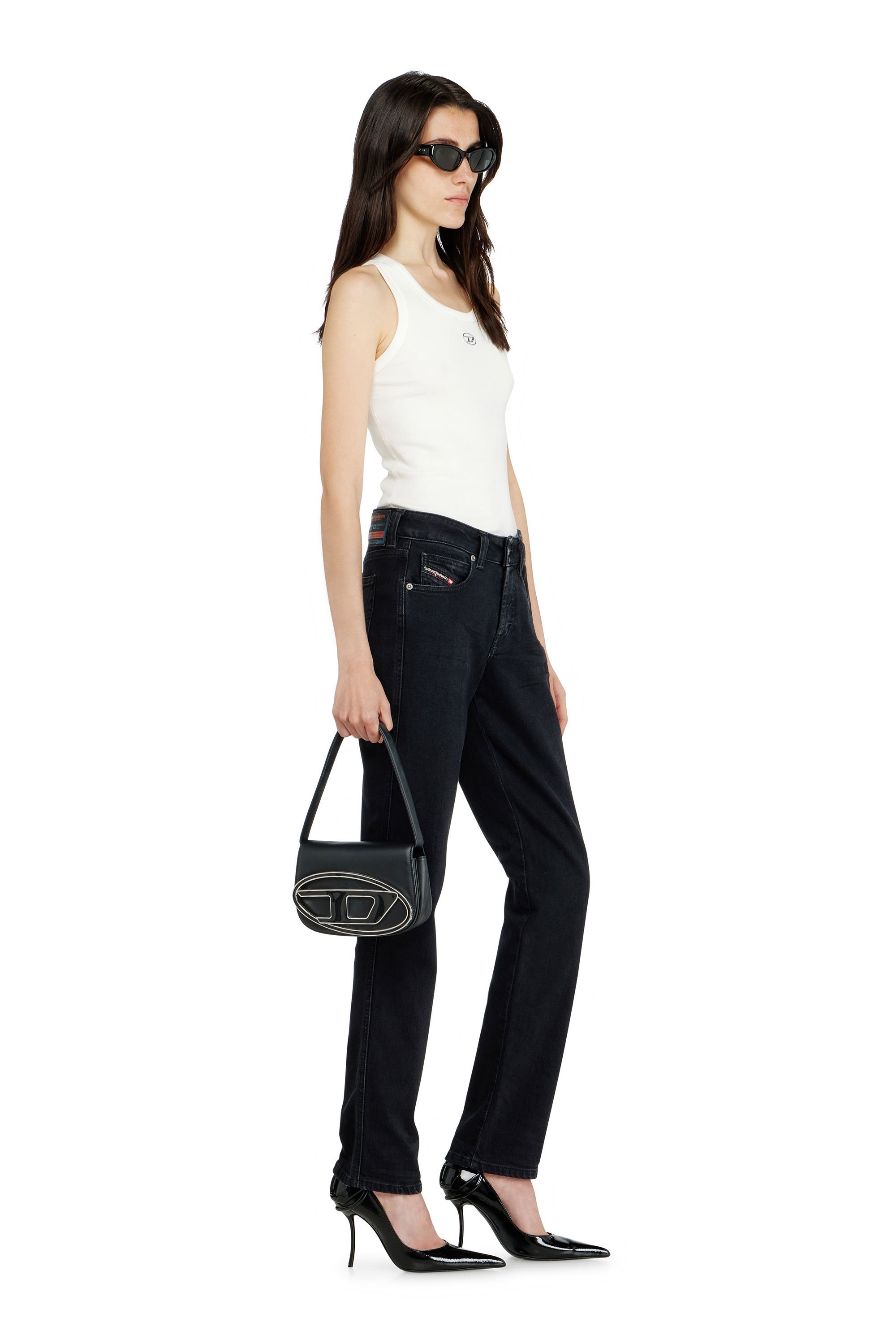 Diesel - Damen Slim Jeans 1992 D-Jiann 09N89, Schwarz/Dunkelgrau - 2