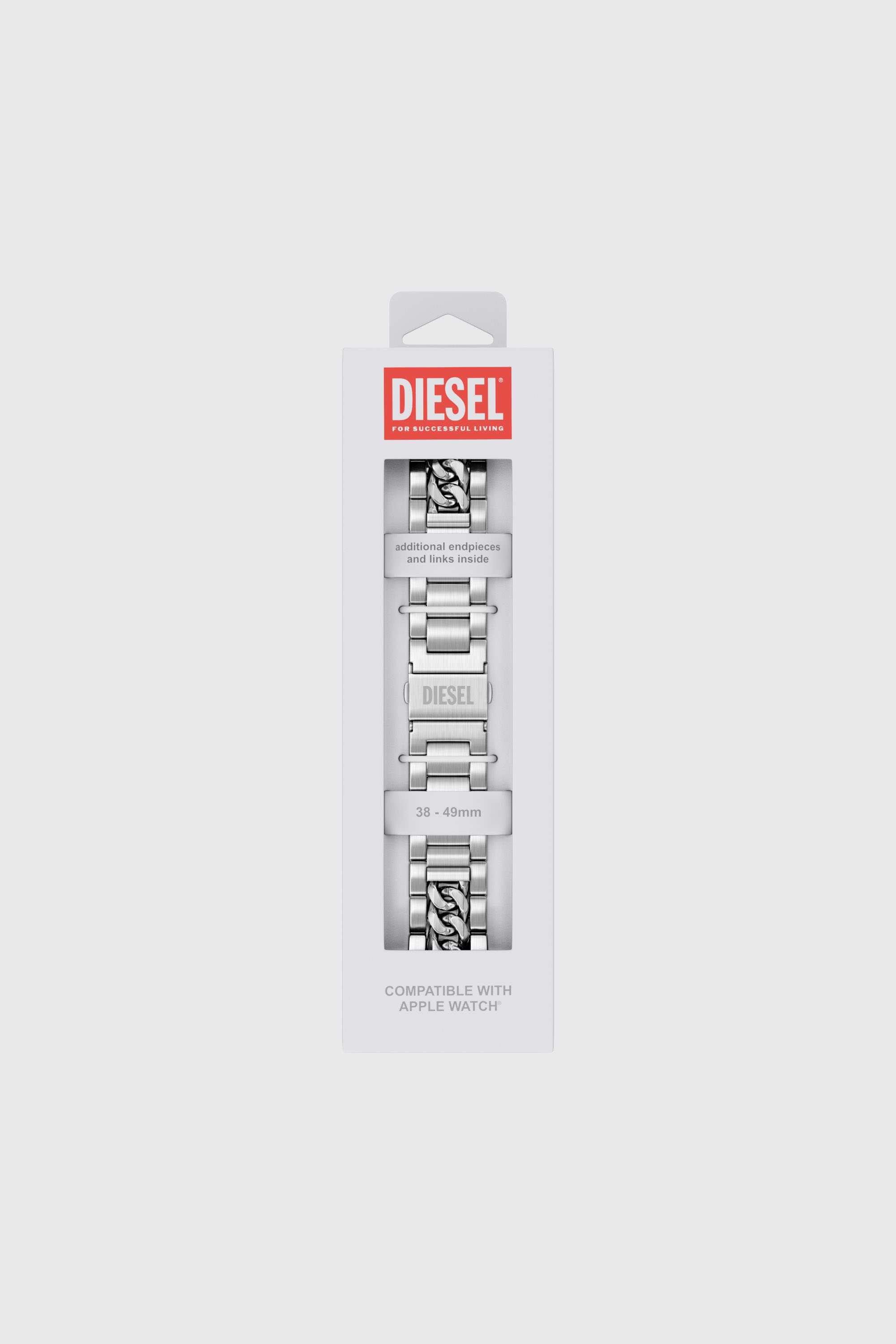 Diesel - DSS027 WATCH, Herren Edelstahl-Armband f&uuml;r apple watch&reg;, 38-49mm in Silber - 2