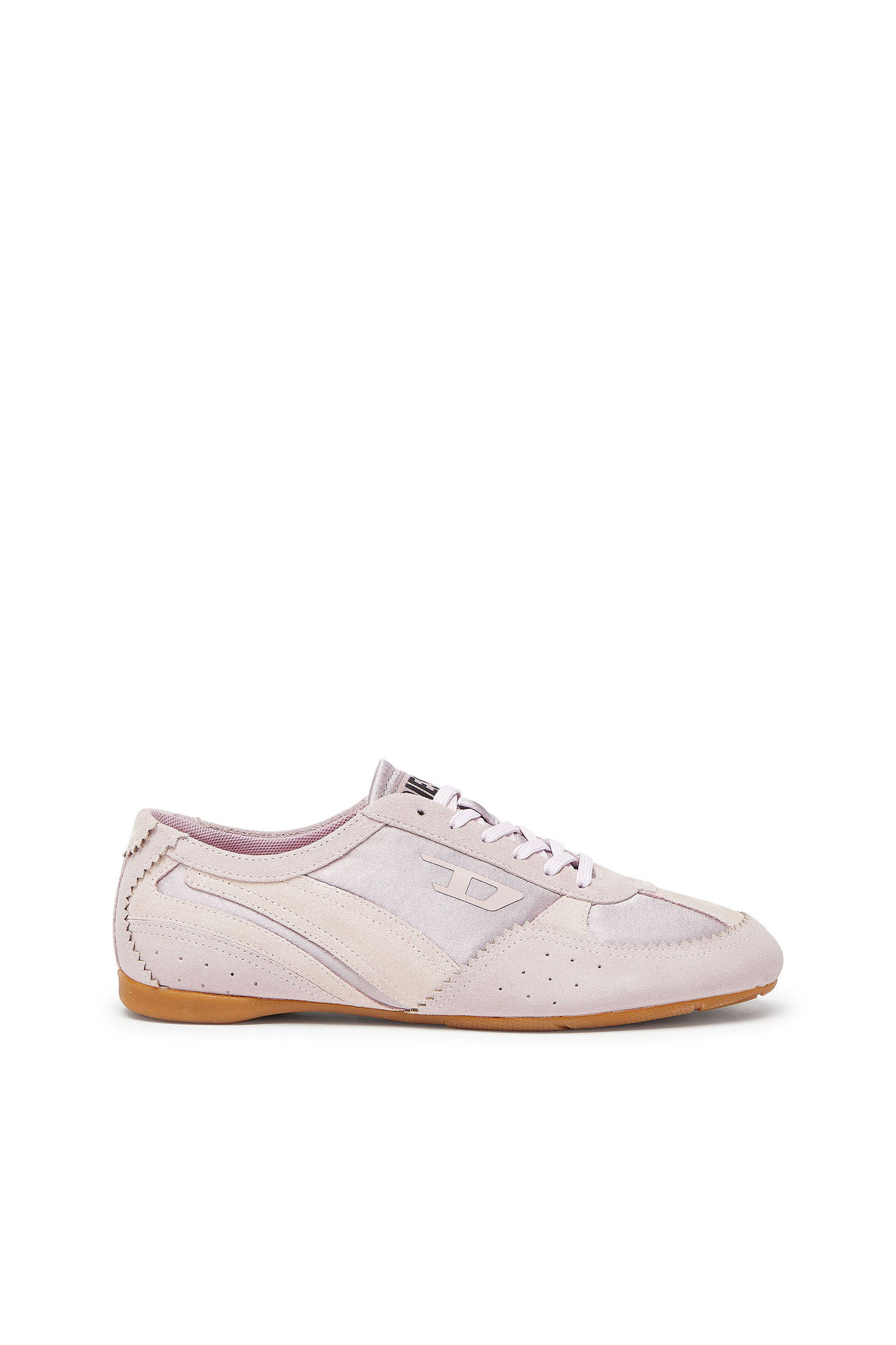 Diesel - D-MILE LOW II W, Damen D-Mile &ndash; Flat-Sneakers mit Wildleder-Overlays in Rosa - 1