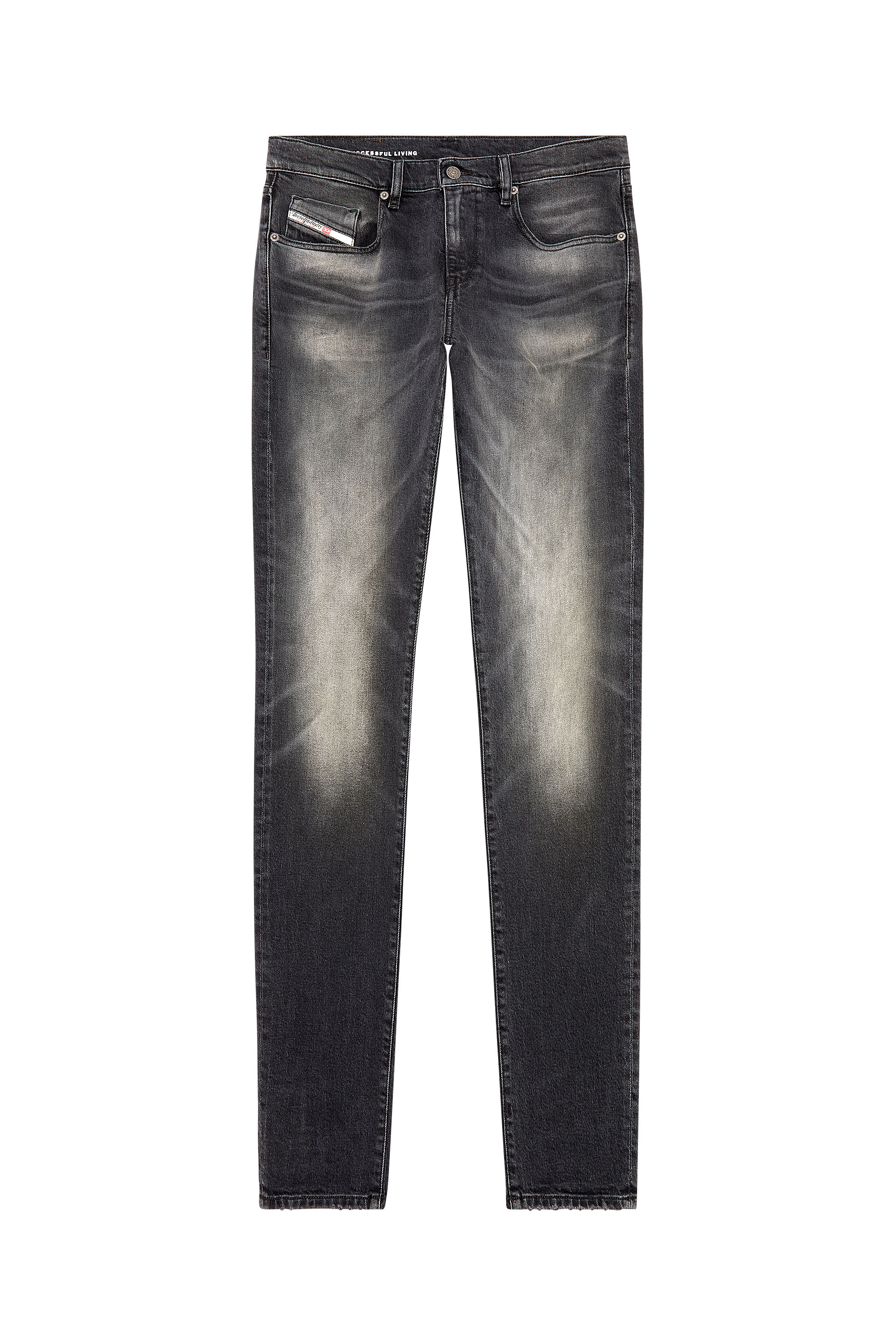 Diesel - Slim Jeans 2019 D-Strukt 09G20, Schwarz/Dunkelgrau - Image 5