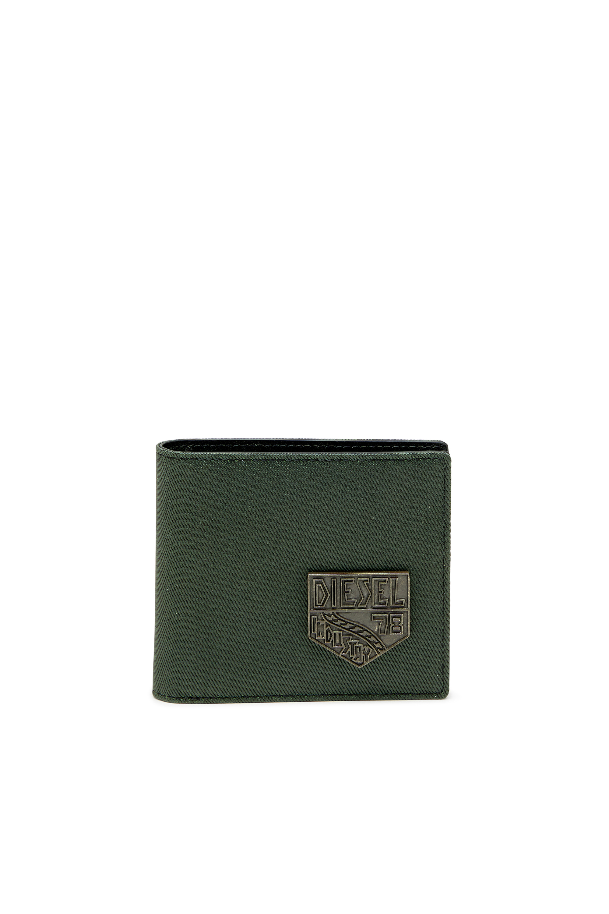 Diesel - D-PACK BI FOLD COIN 3D, Herren Kleine Bi-Fold mit Diesel patch in Gr&uuml;n - 1