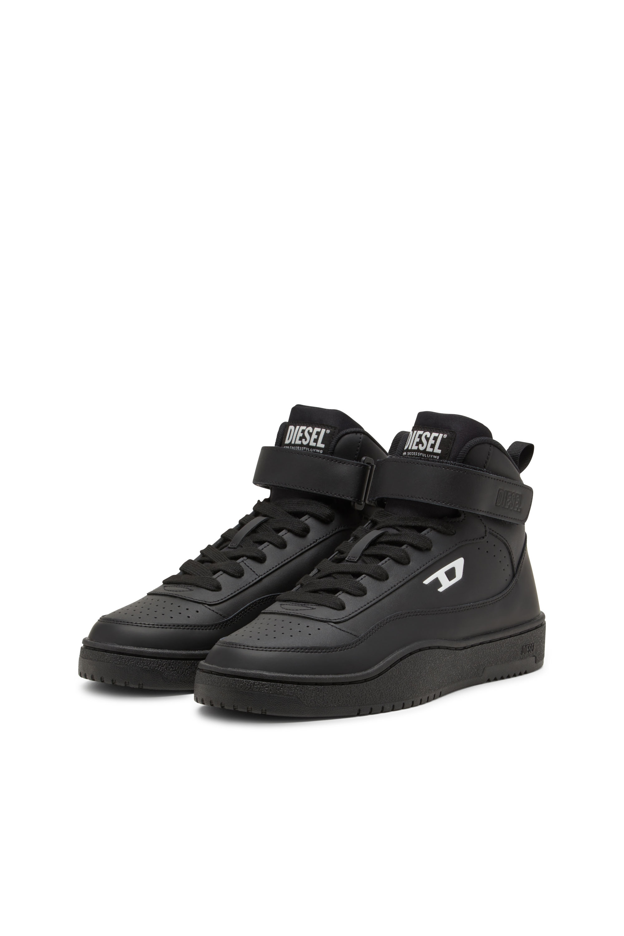 Diesel - S-TRACKER-D MID, Herren Mid-Top-Sneakers in Schwarz - 8