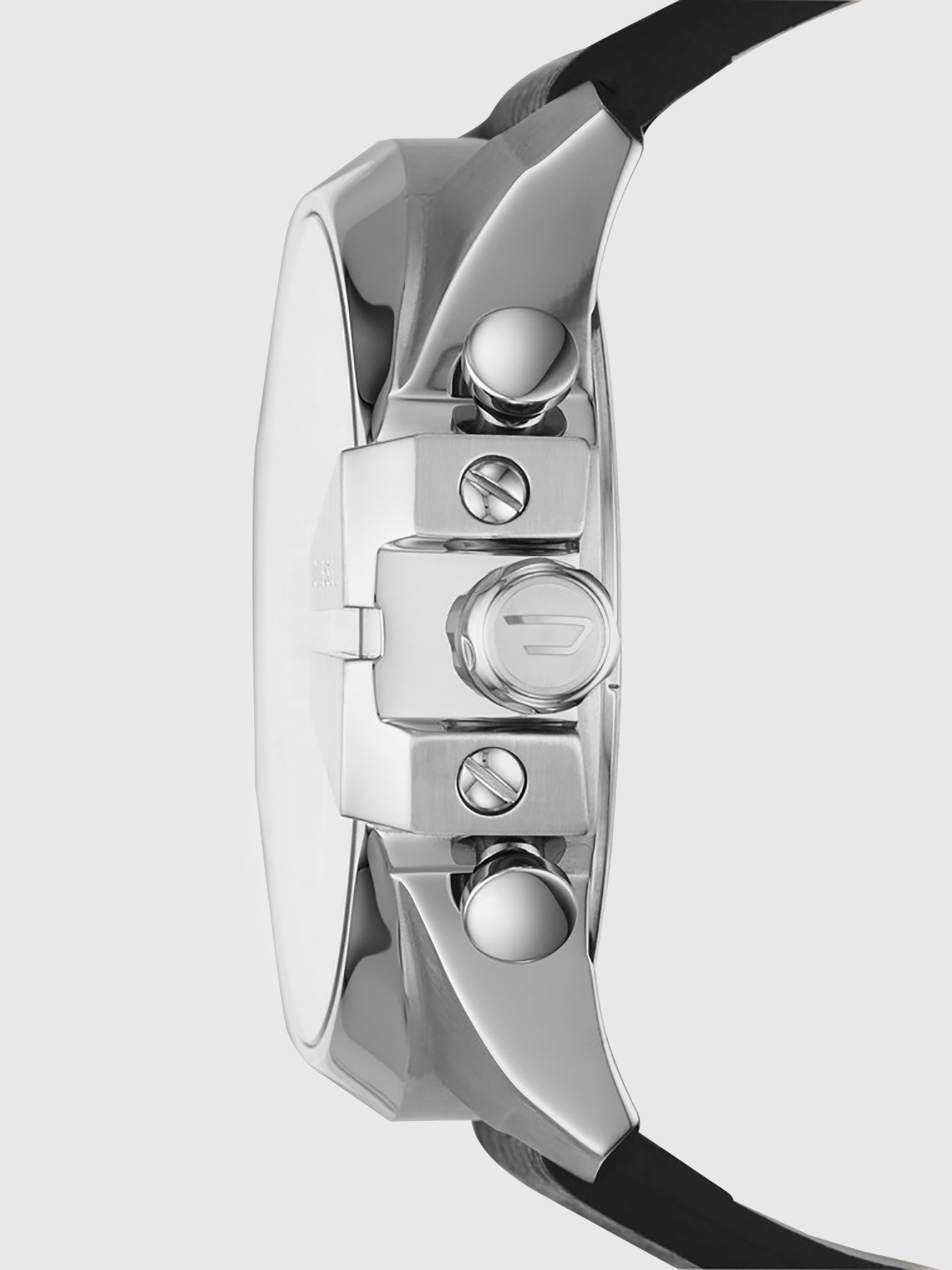 Diesel - DZ4423, Herren Mega Chief Schwarze Uhr mit Lederarmband und Diesel-Logo, 51&nbsp;mm in Schwarz - 2