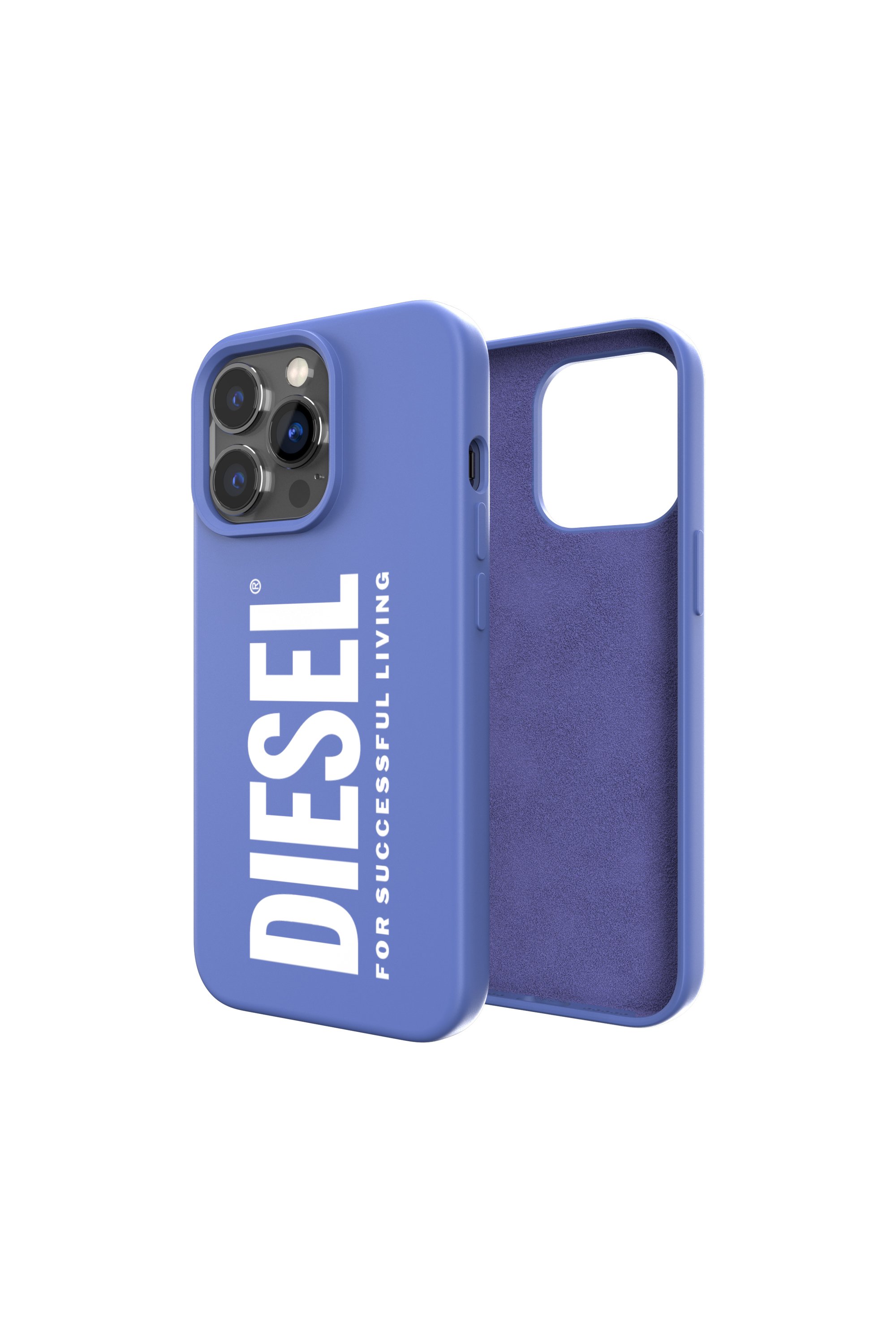 Diesel - 48277 SILICONE CASE, Unisex Silikon Case für iPhone 13 / 13 Pro in Blau - 1