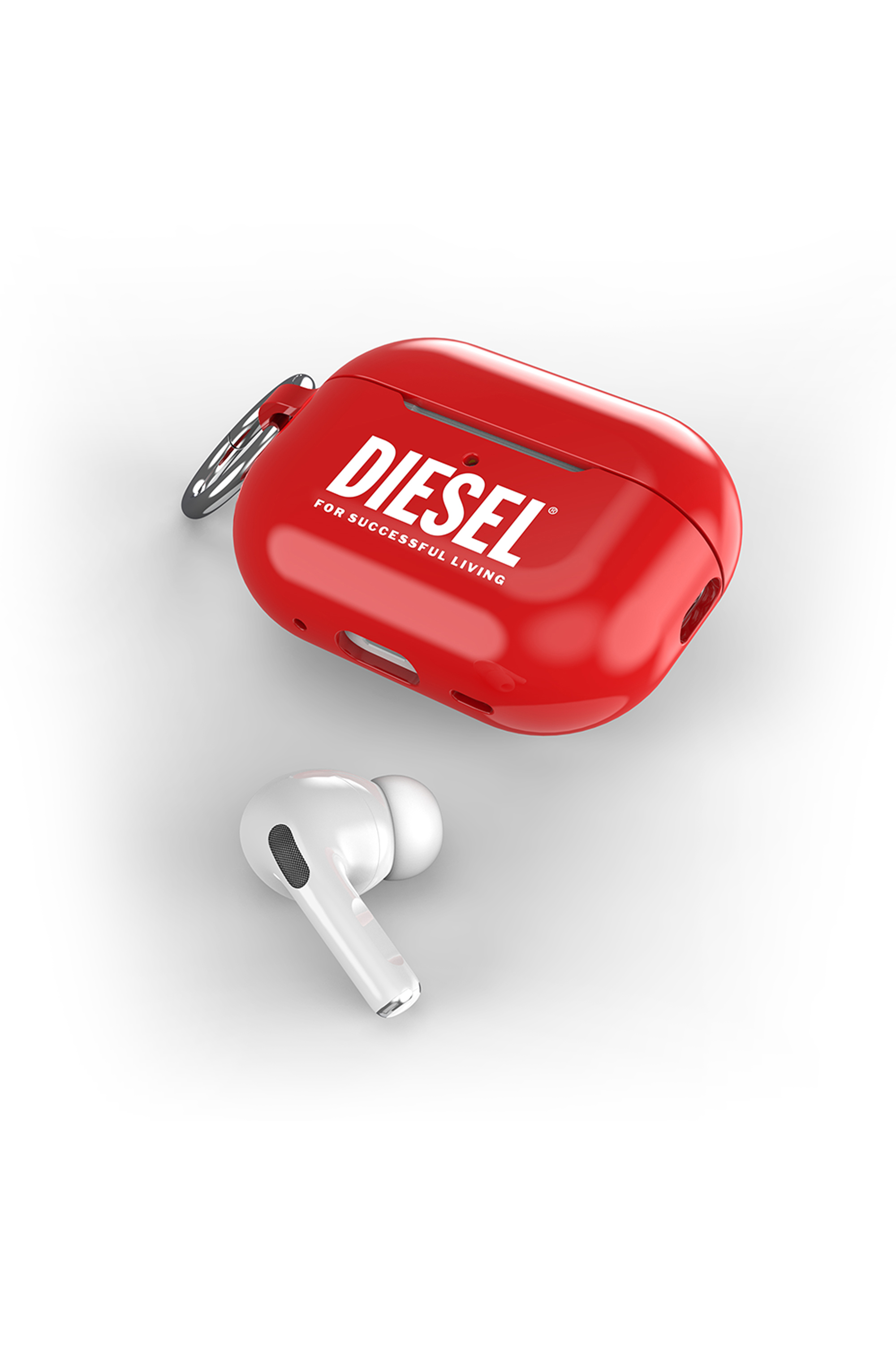 Diesel - 60066 AOP CASE, Unisex Case für Airpods Pro/Pro 2 in Rot - 4