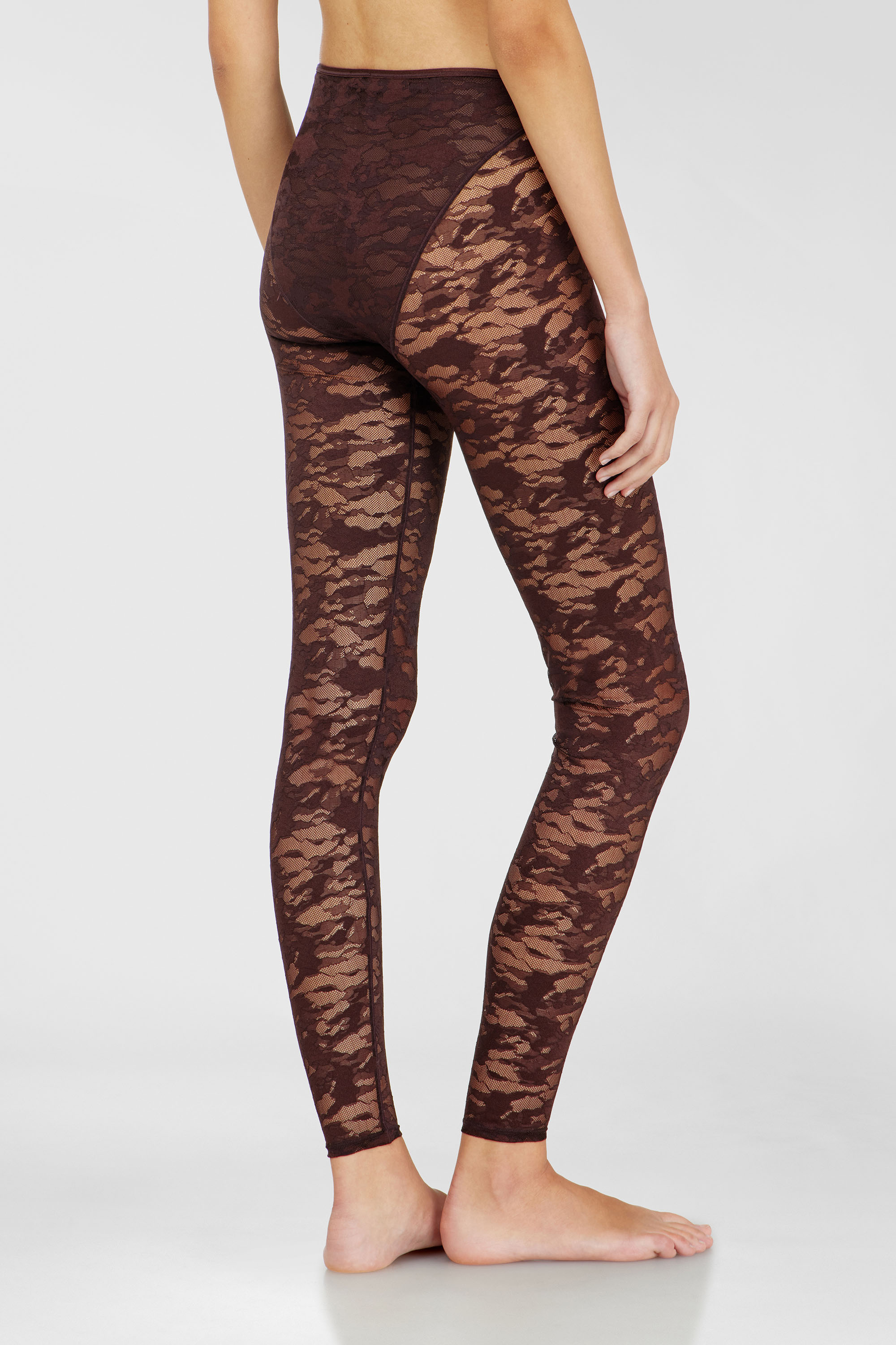 Diesel - HAYLEY-UTLT, Damen Leggings aus Nylon mit camouflage-Spitze in null - 3