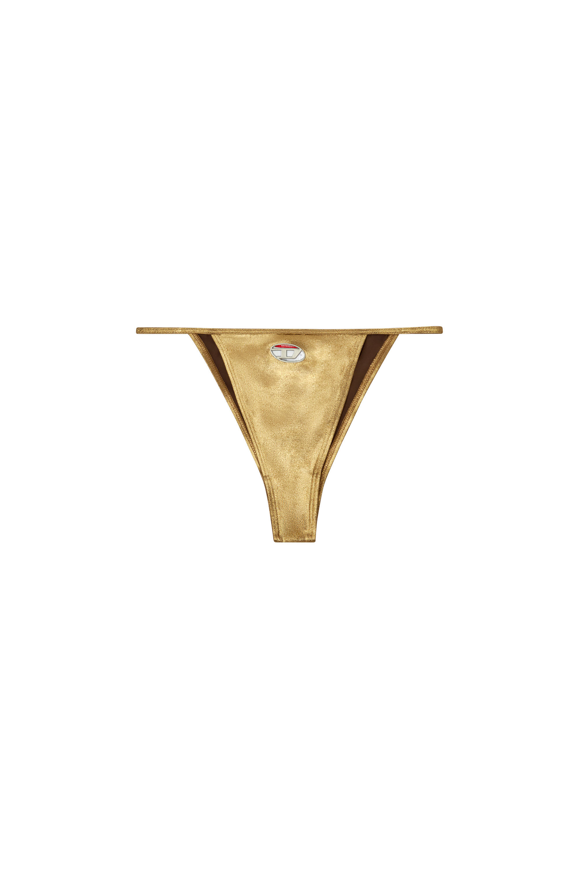 Diesel - CAMILLE-UTLT, Damen Metallic-Bikinihöschen in Gold - 4