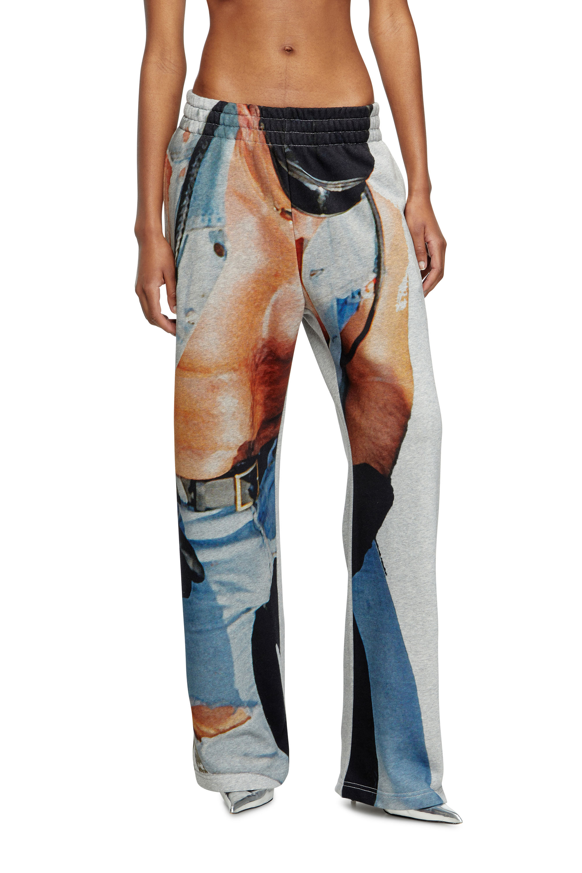 Diesel - PR-P-MARTAINS-TOM25, Unisex Sweathose mit Grafik-Print in Grau - 1