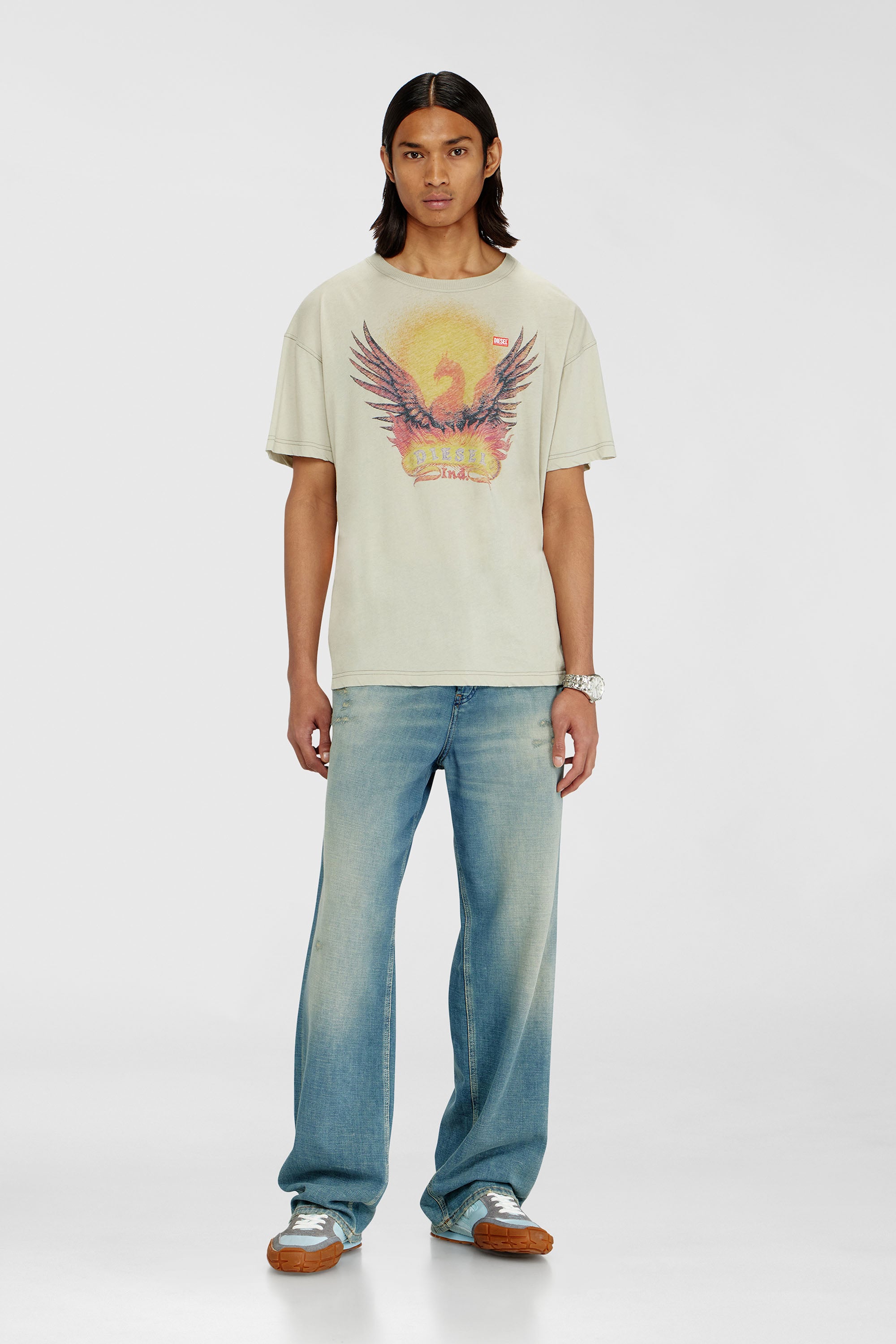 Regul&auml;res T-Shirt mit Ph&ouml;nix-Print
