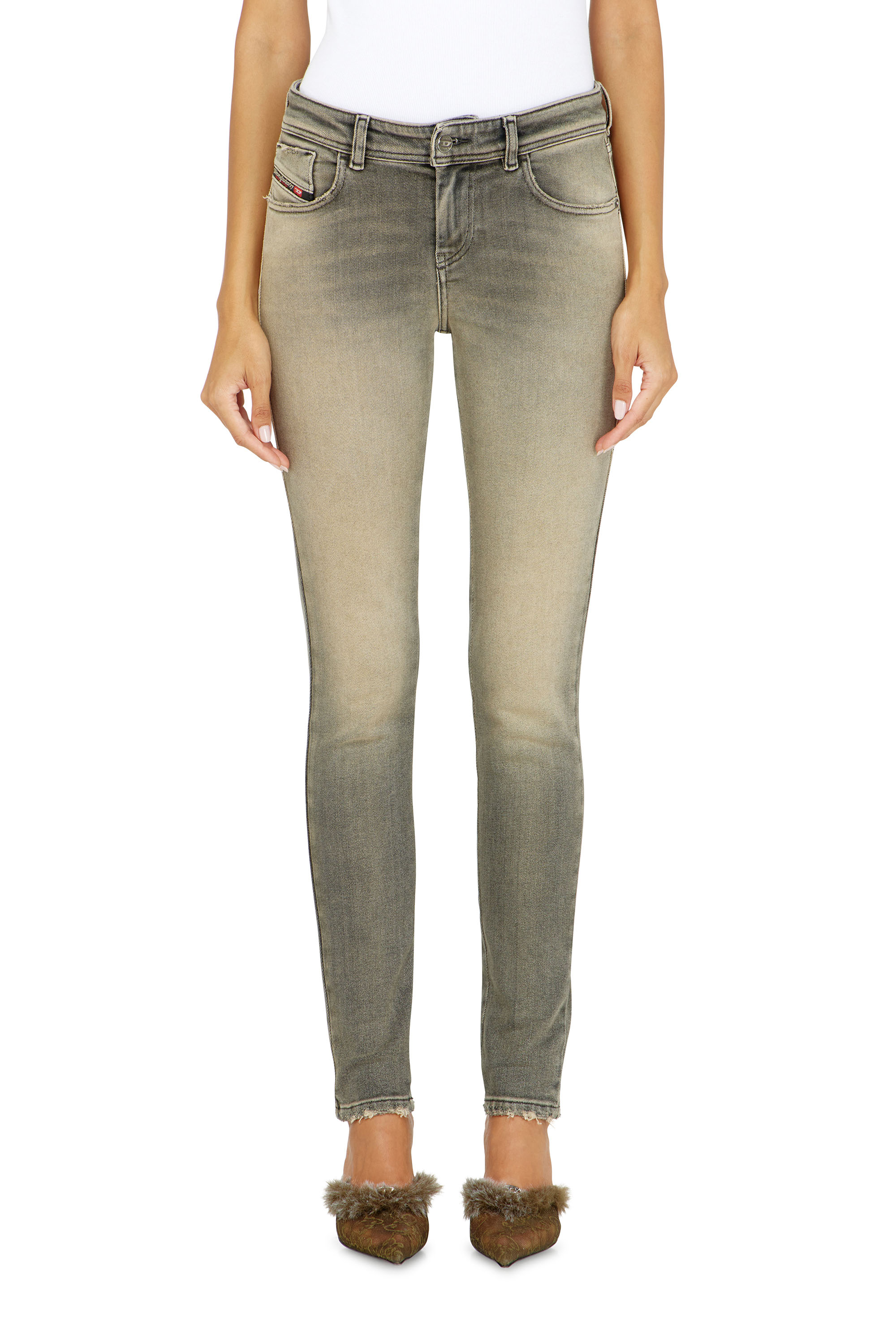 Diesel - Damen Skinny Jeans 2017 Slandy 09P32, Grau - 4