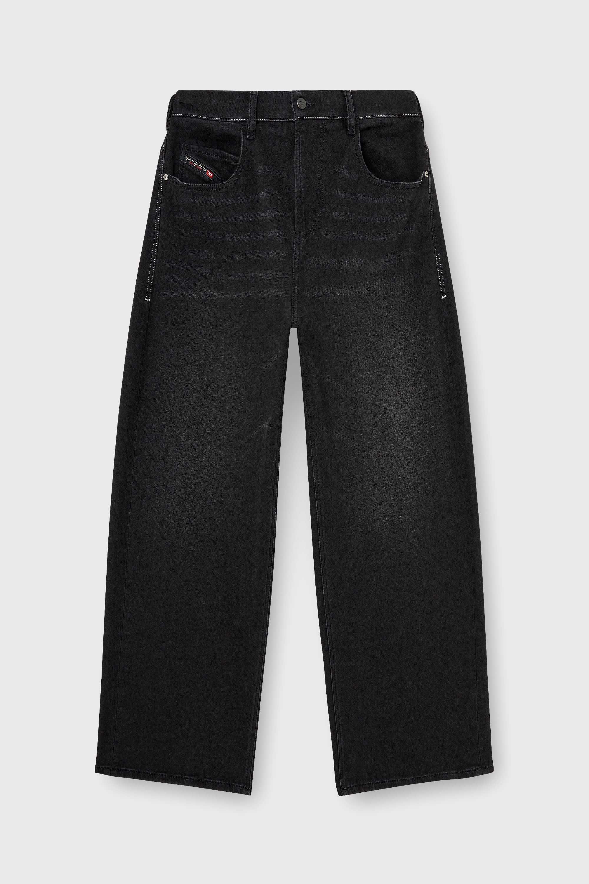 Diesel - Unisex Relaxed 2097 D-Enim-M Joggjeans&reg; 09P90, Schwarz/Dunkelgrau - 2