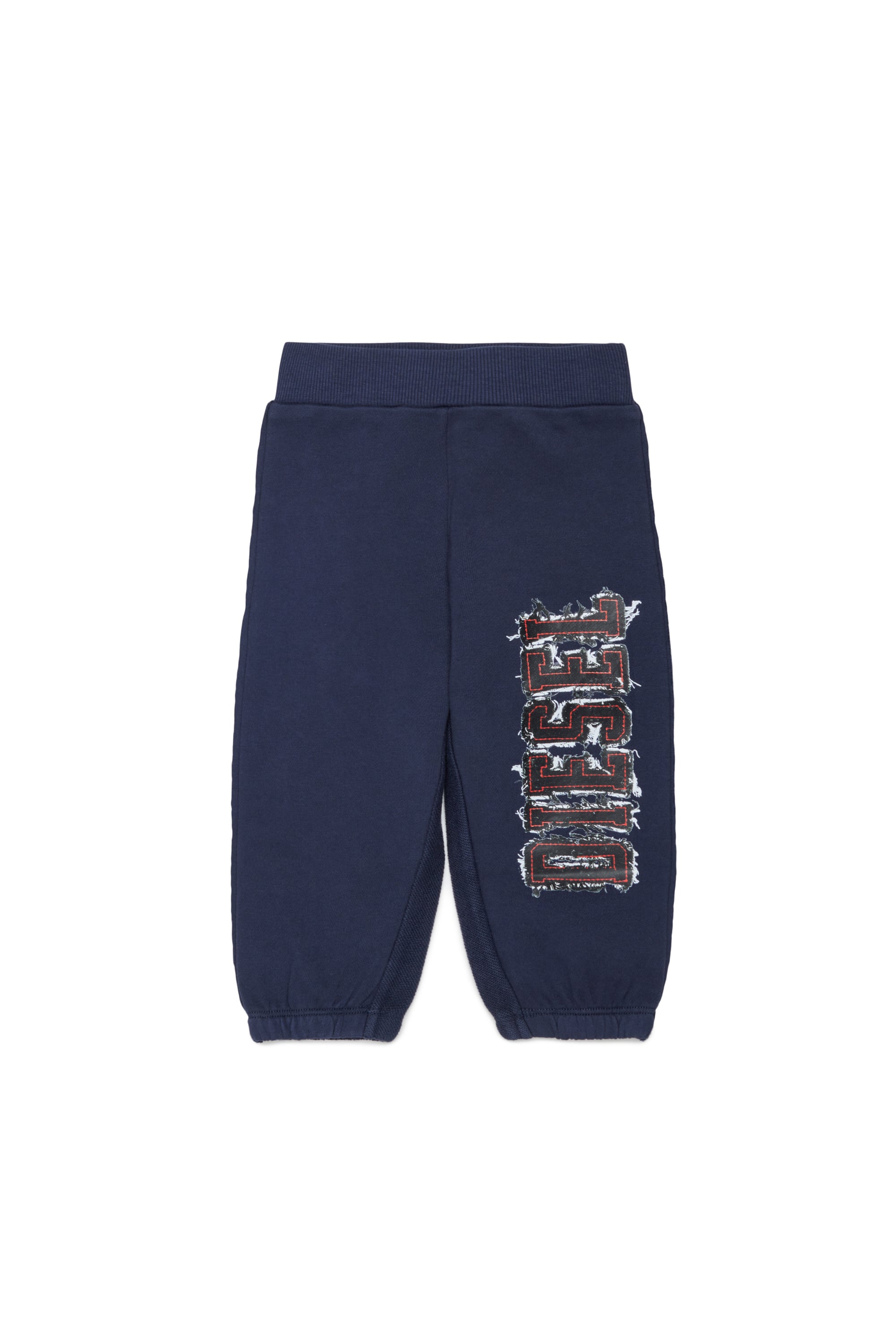 Diesel - PEANSB, Herren Sweatpants mit Logo im Fransen-Look in Dunkelblau - 1