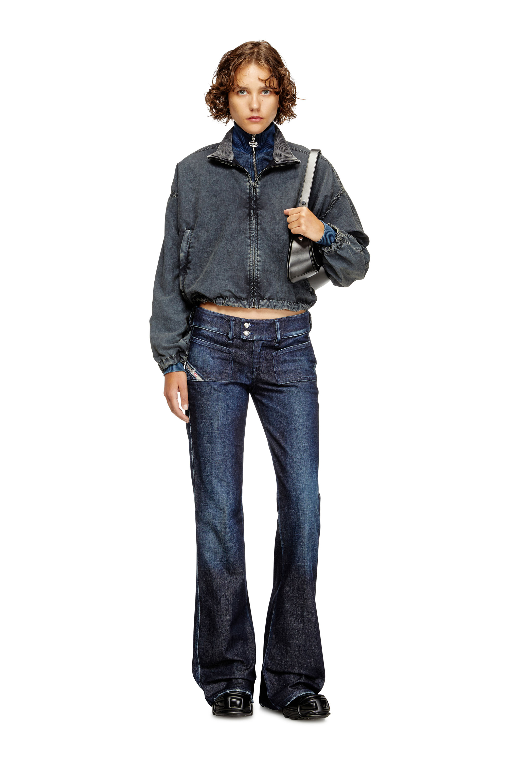 Diesel - Damen Bootcut Jeans D-Hush 09M19, Dunkelblau - 2