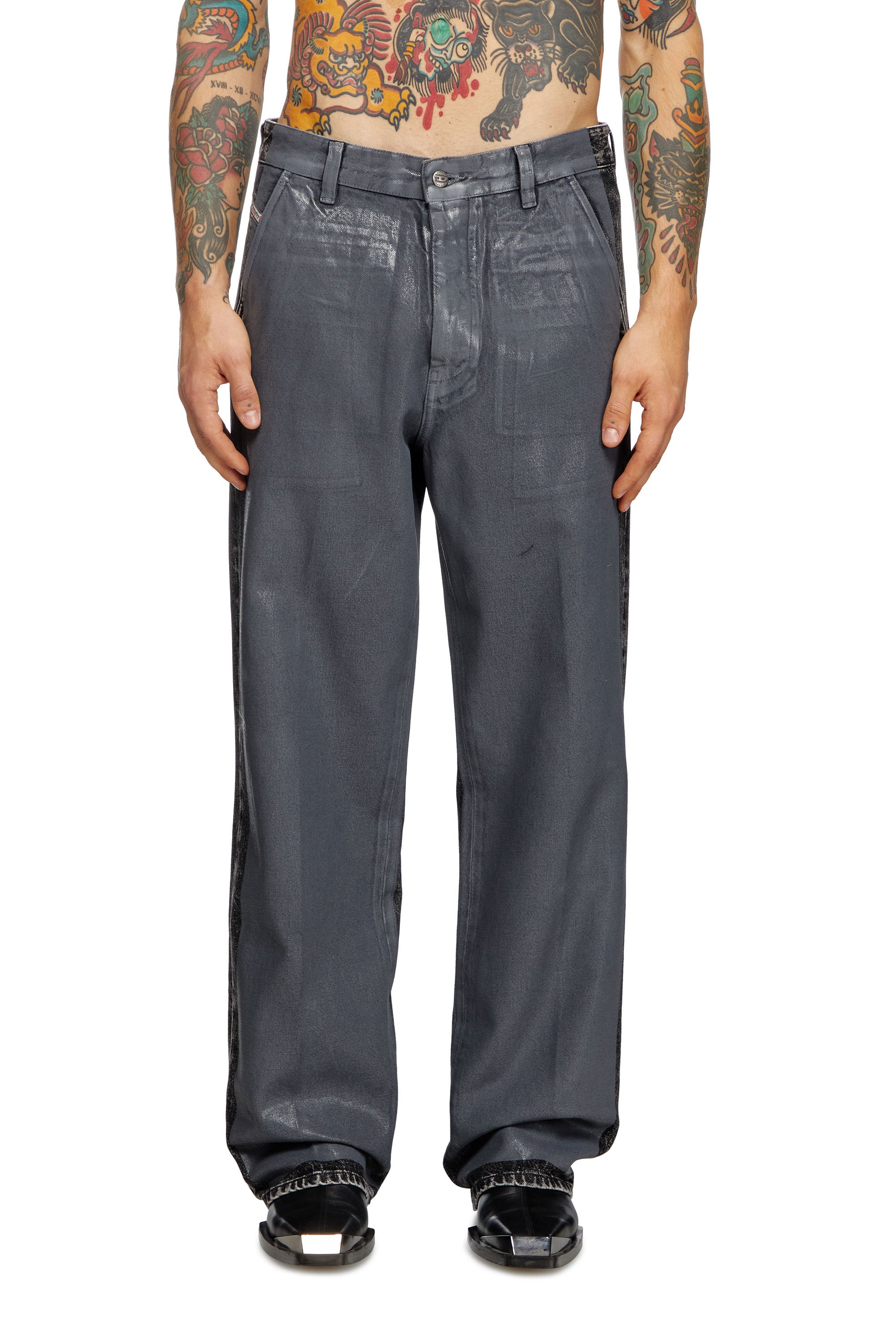 Diesel - Man's Straight Jeans D-Phant-chino 007AP, Grey - 1