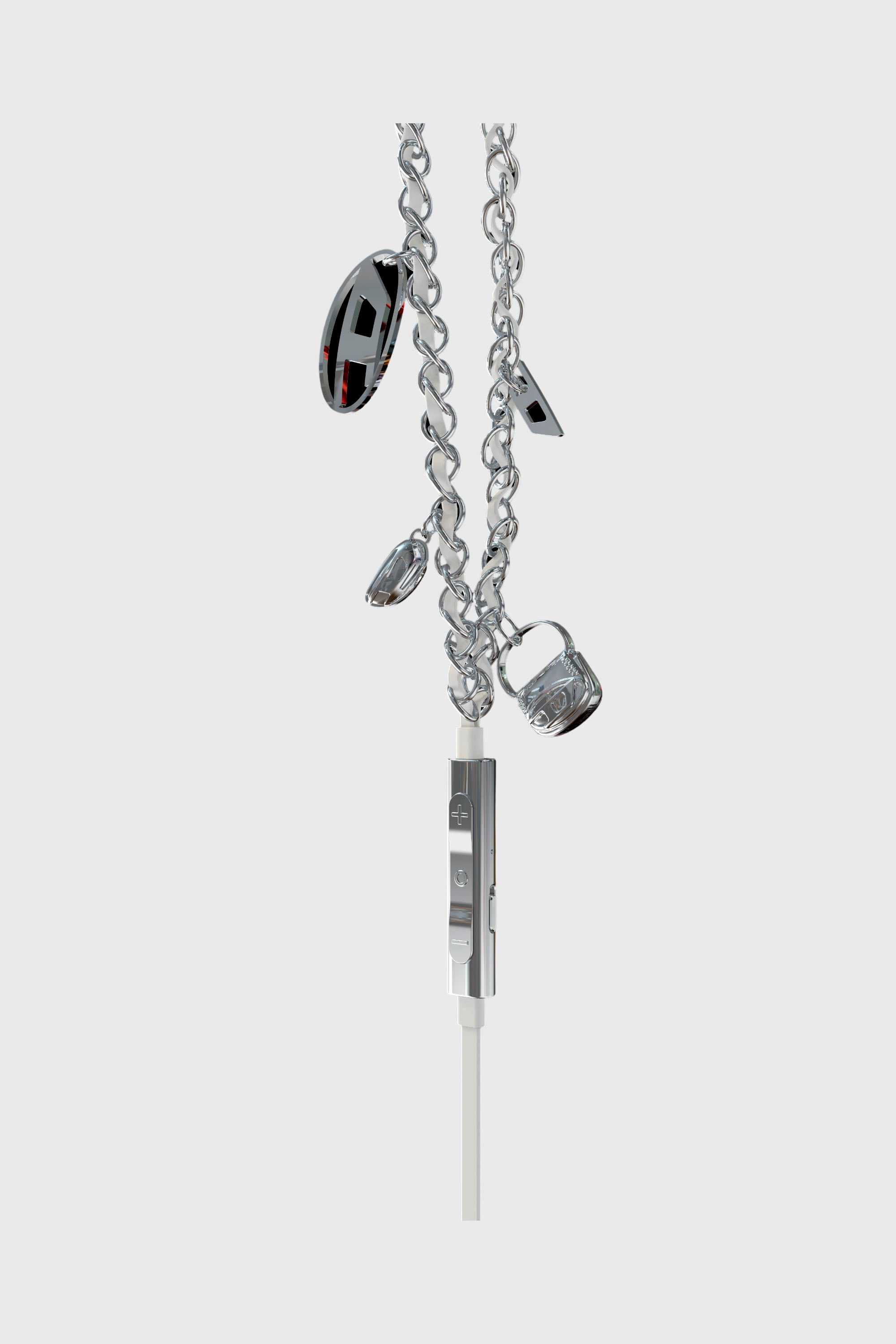 Diesel - 60458  WIRED EARBUDS WIRED EARBUDS, Unisex Wired Earbuds und charms in Silber - 2