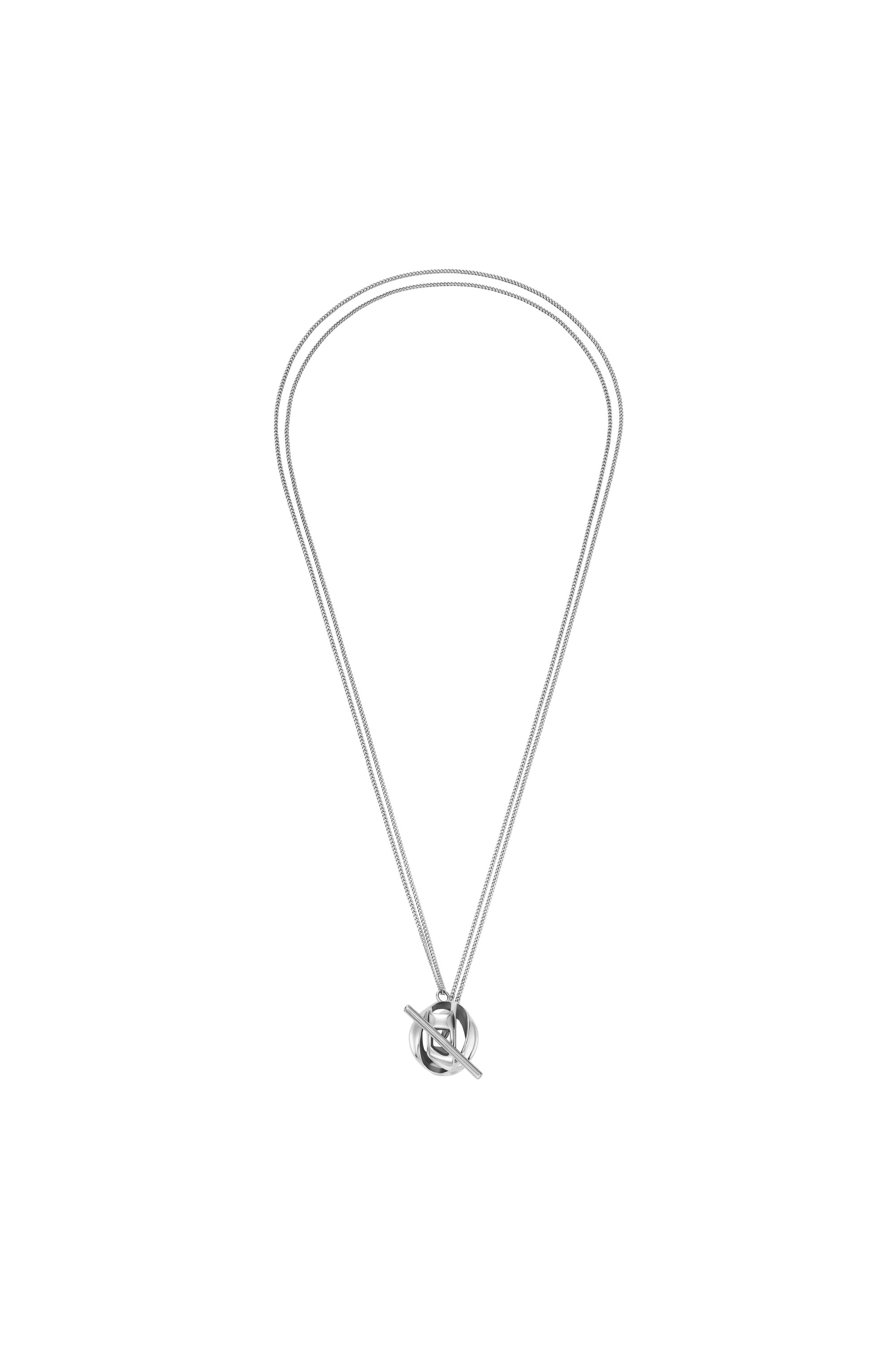 Diesel - DX1716040, Unisex Halskette mit Anh&auml;nger aus Edelstahl in Silber - 1