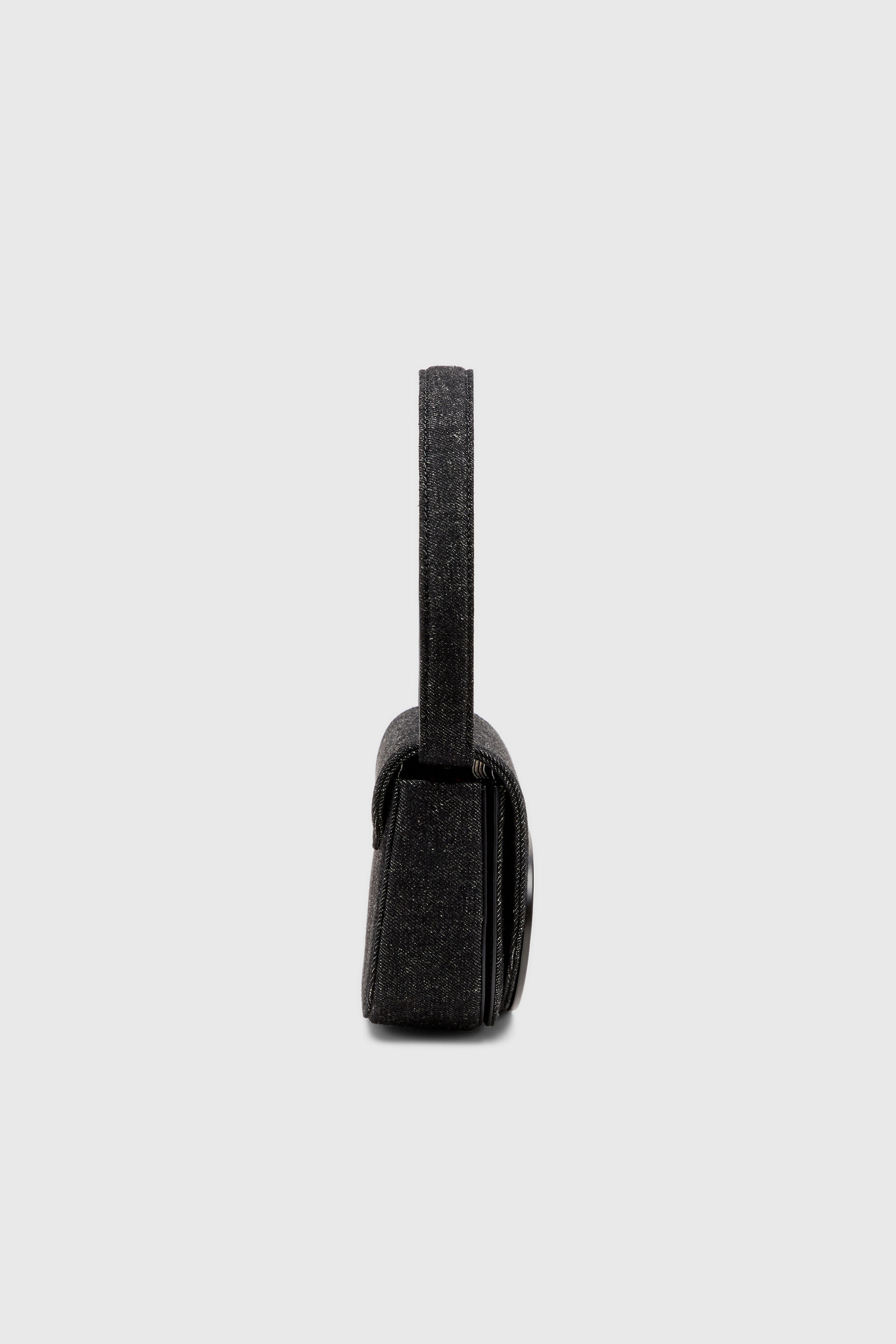 Diesel - 1DR, Damen 1DR-Ikonische Schultertasche aus gewaschenem Denim in Schwarz - 5