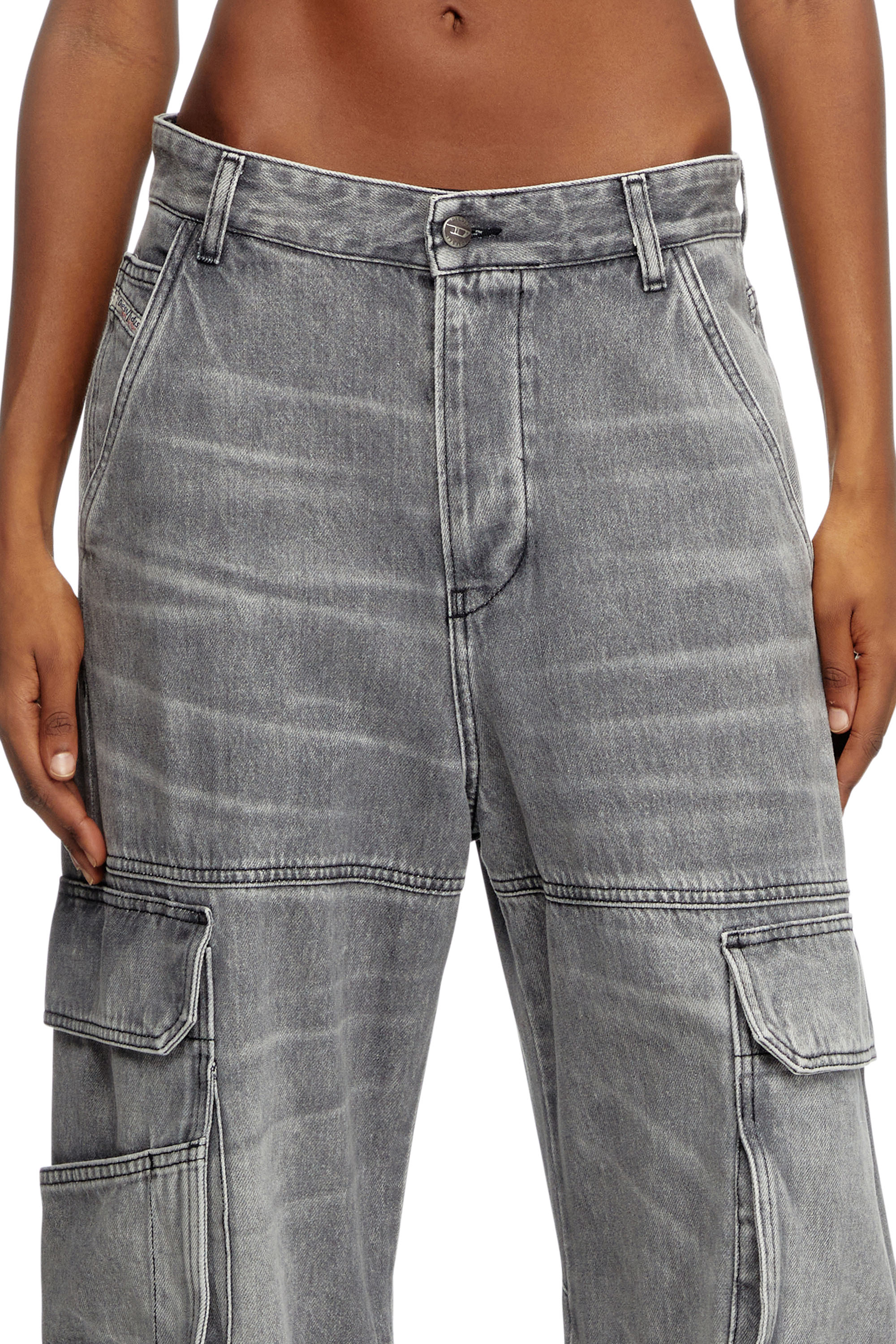 Diesel - Damen Relaxed Jeans 1996 D-Sire 0DCBE, Hellgrau - 3