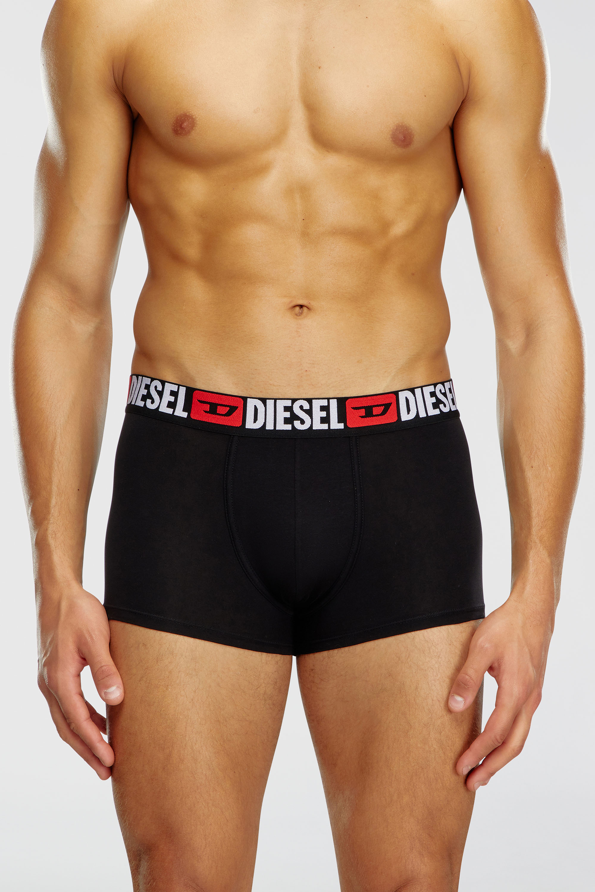 Diesel - UMBX-DAMIENTHREEPACK, Herren Retropants im Dreierpack mit umlaufendem Logo am Bund in Schwarz - 3