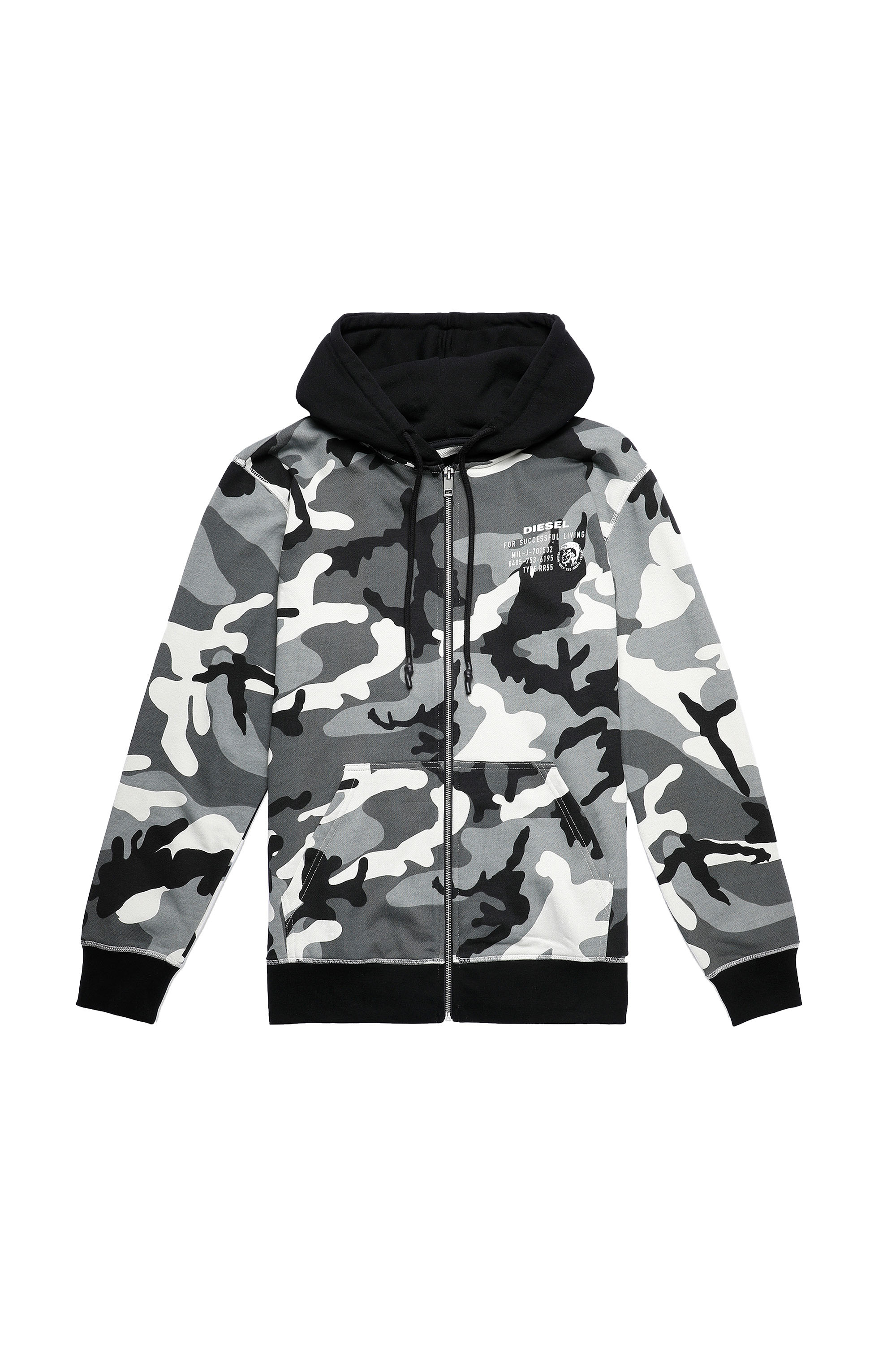 UMLT-BRANDON-Z, Grau/Schwarz - Sweatshirts