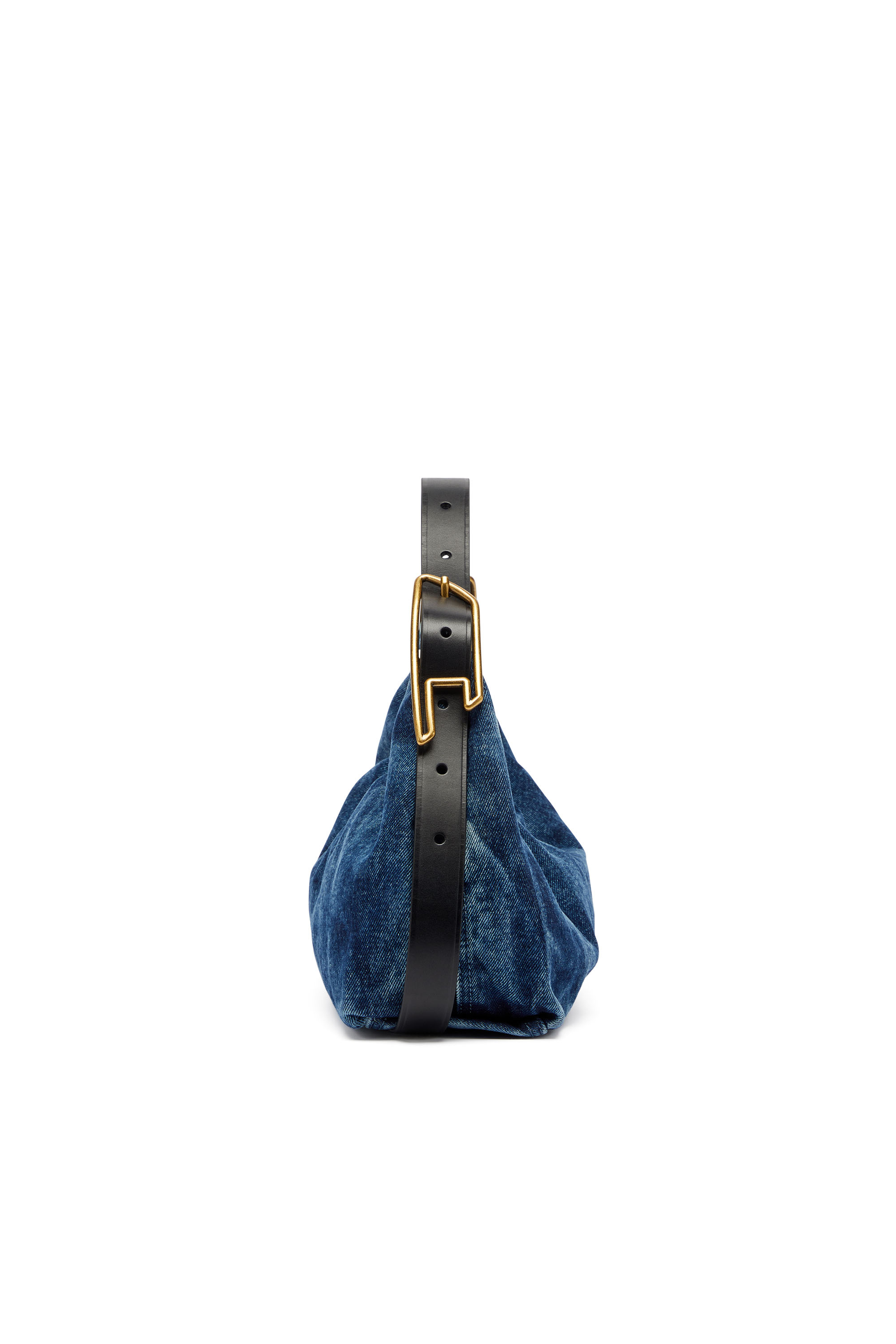 Diesel - D-LINE SHOULDER, Damen D-Line-Denim Schultertasche in Mittelblau - 5