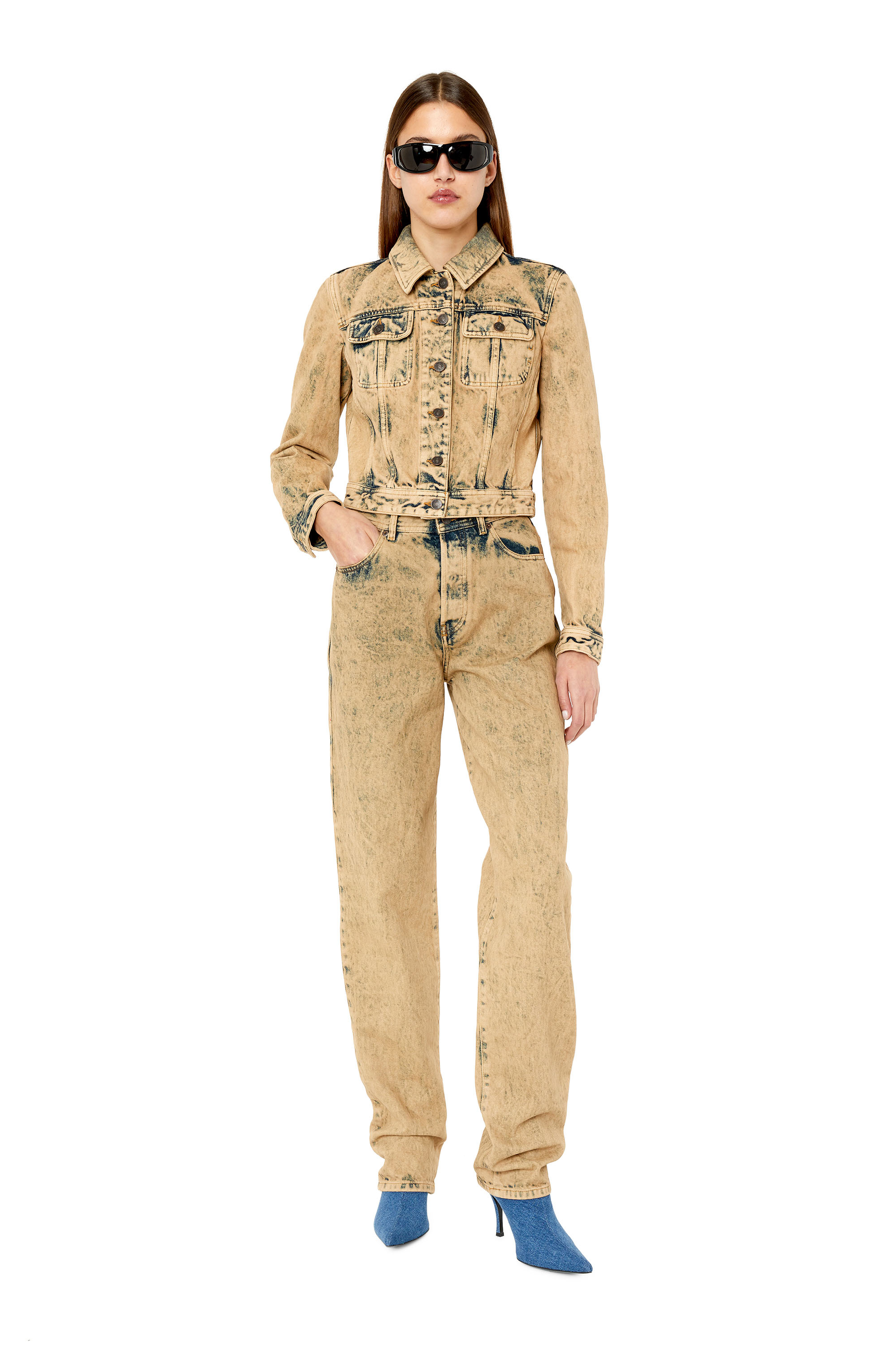 Diesel - 1956 D-Tulip 09F22 Straight Jeans, Hellbraun - Image 4