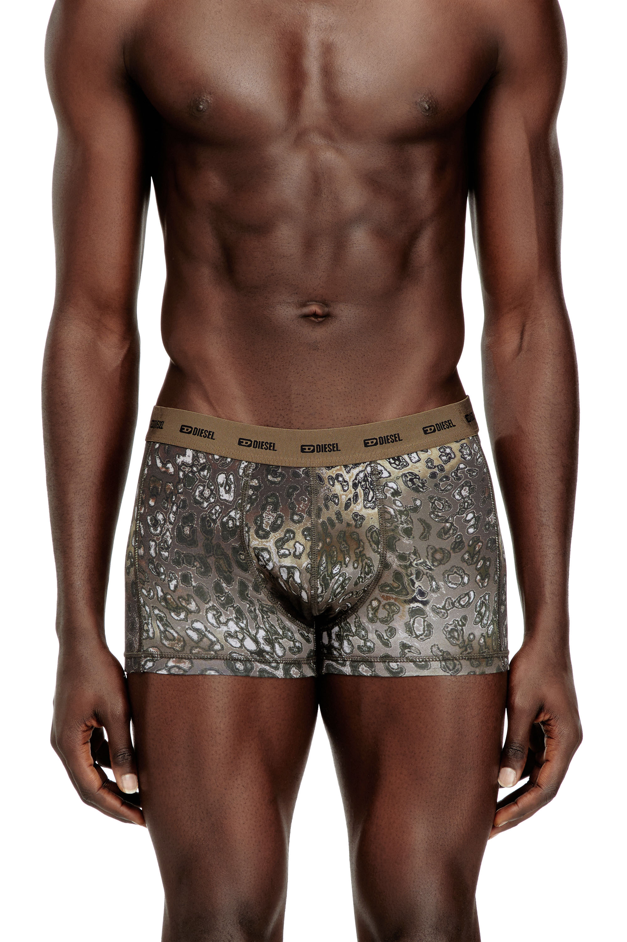 Diesel - DAMIEN-UTLT-3PACK, Herren Boxershorts aus Stretch-Baumwolle im Dreierpack in Schwarz/Braun - 2