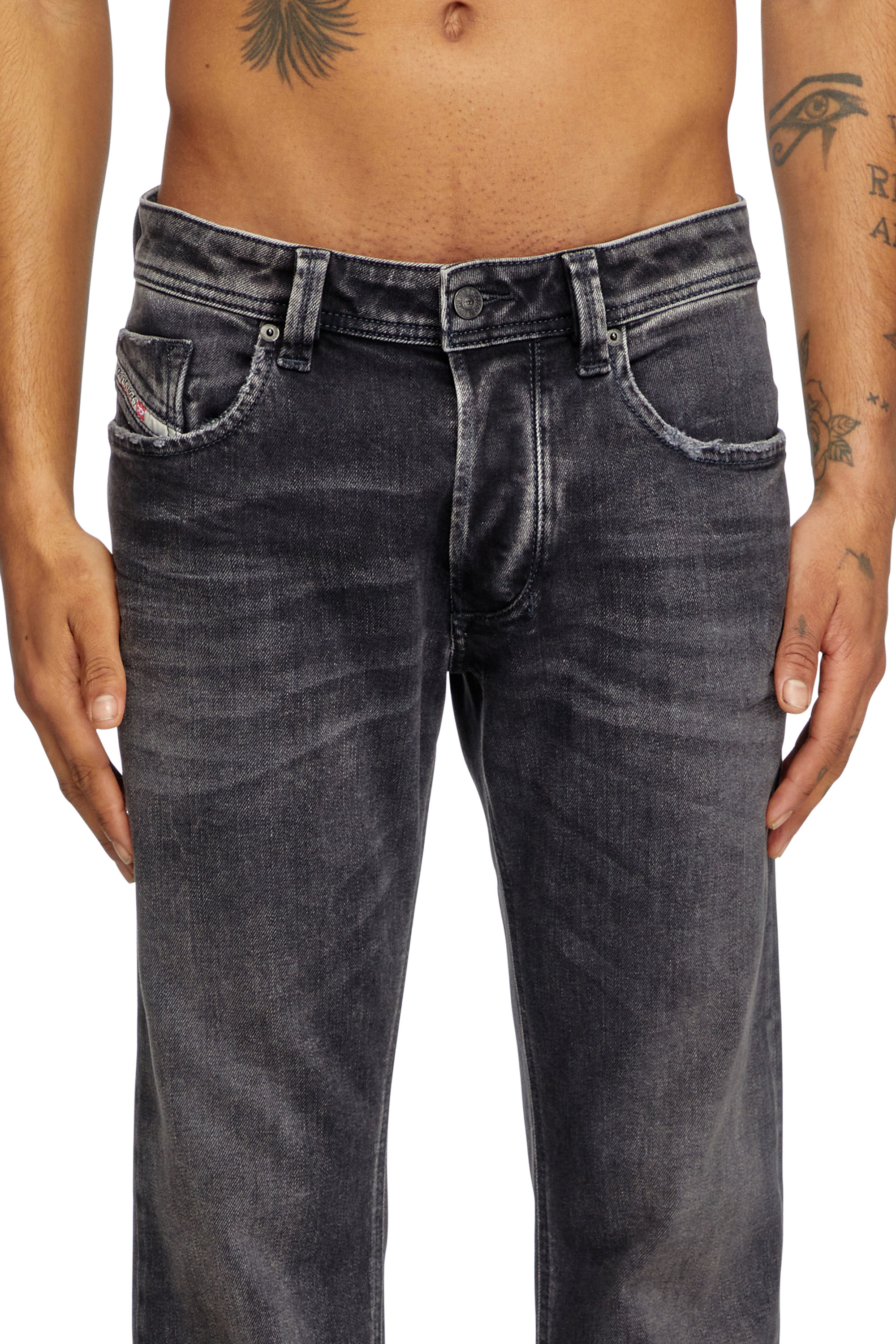 Diesel - Herren Regular Jeans 1985 Larkee 09K51, Schwarz/Dunkelgrau - 4