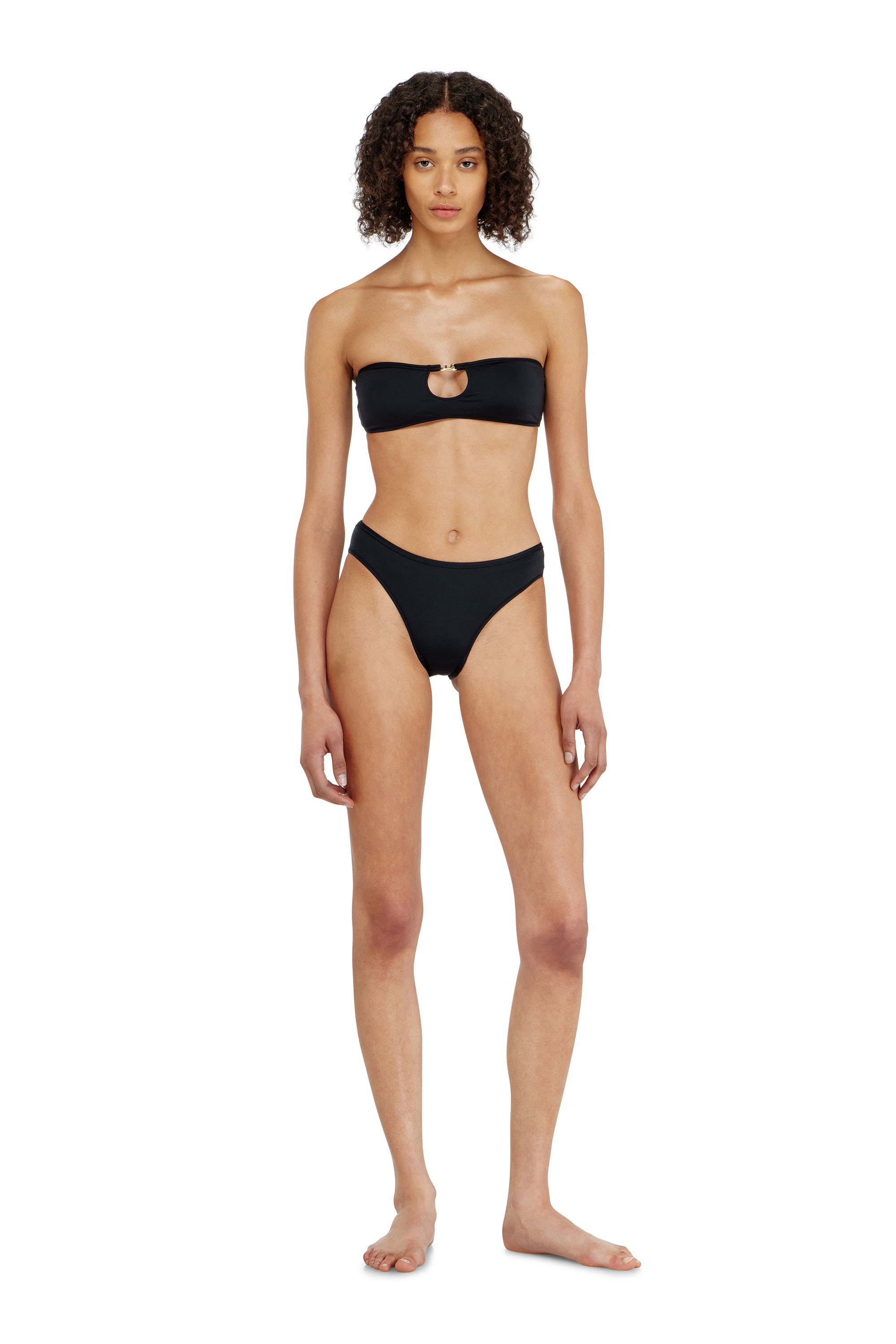 Diesel - ROCHELLE-UTLT, Damen Bandeau-BH mit Metall-Oval D in null - 1