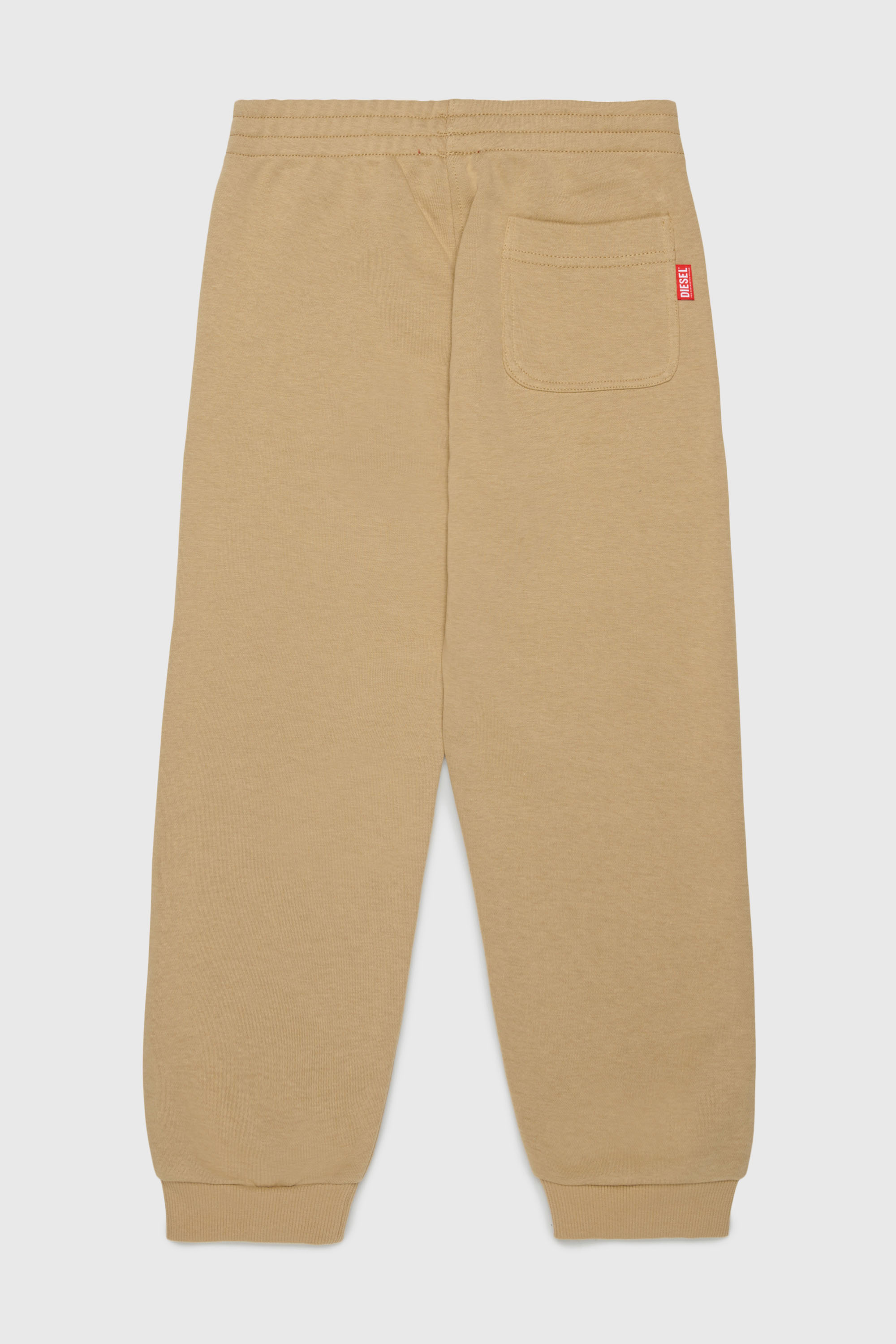 Diesel - PRES, Herren Sweatpants mit abgeschnittenem Logo-Print in Braun - 2