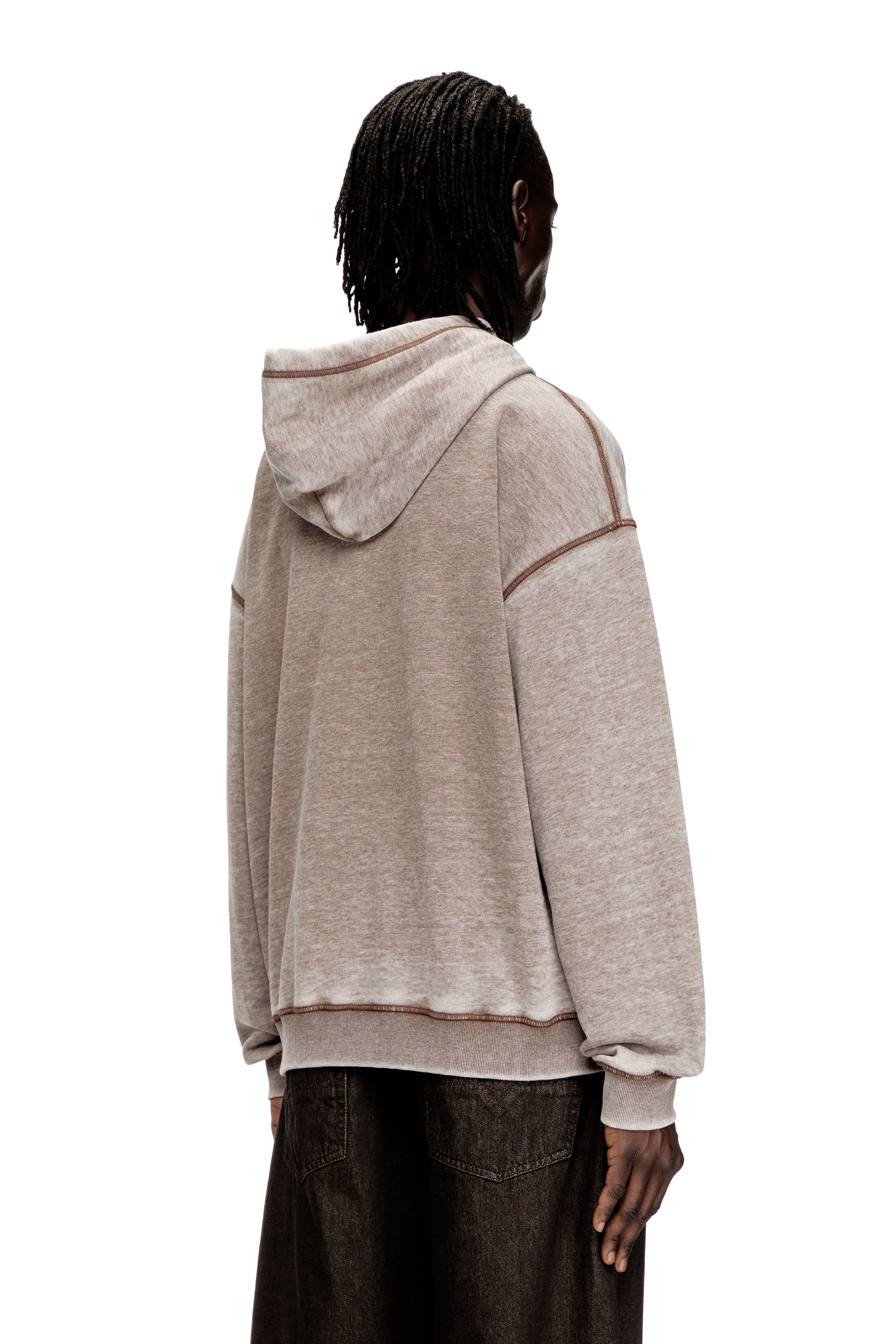 Diesel - S-BOXTON-HOOD, Herren Hoodie mit Druck und Nieten in null - 3