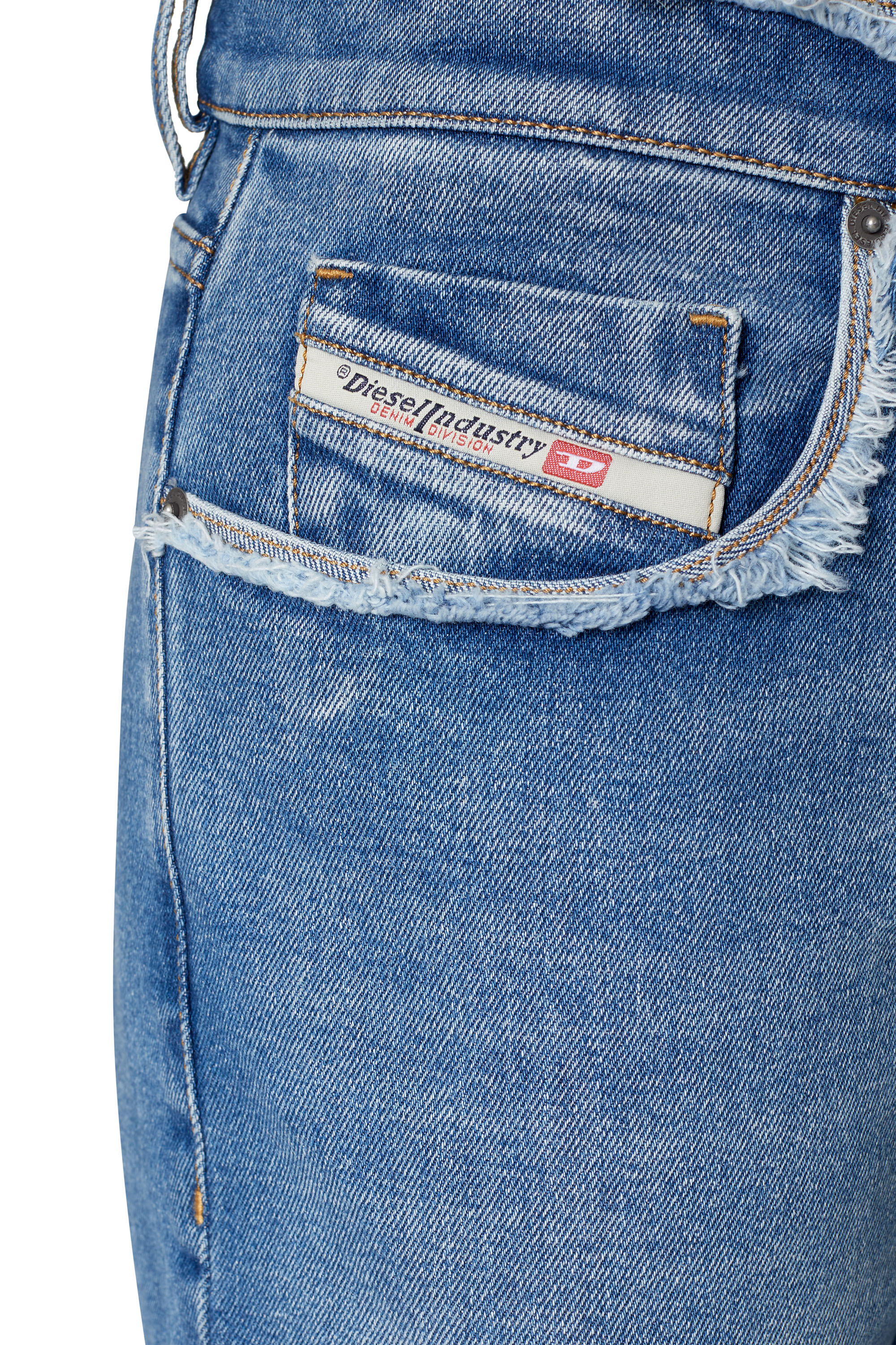 Diesel - 2019 D-STRUKT 09E19 Slim Jeans, Mittelblau - Image 3