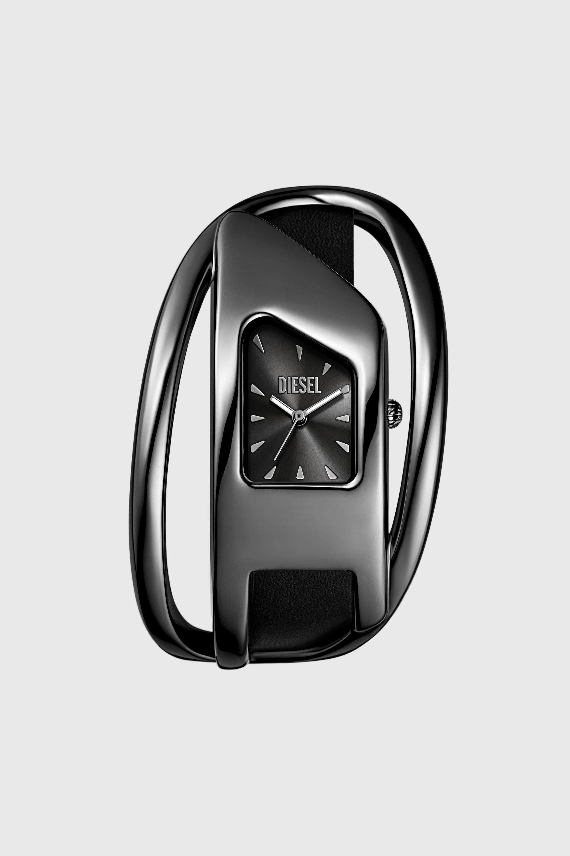 Diesel - DZ5629 WATCH, Damen Wrap-D Schwarze Lederuhr in Schwarz - 1