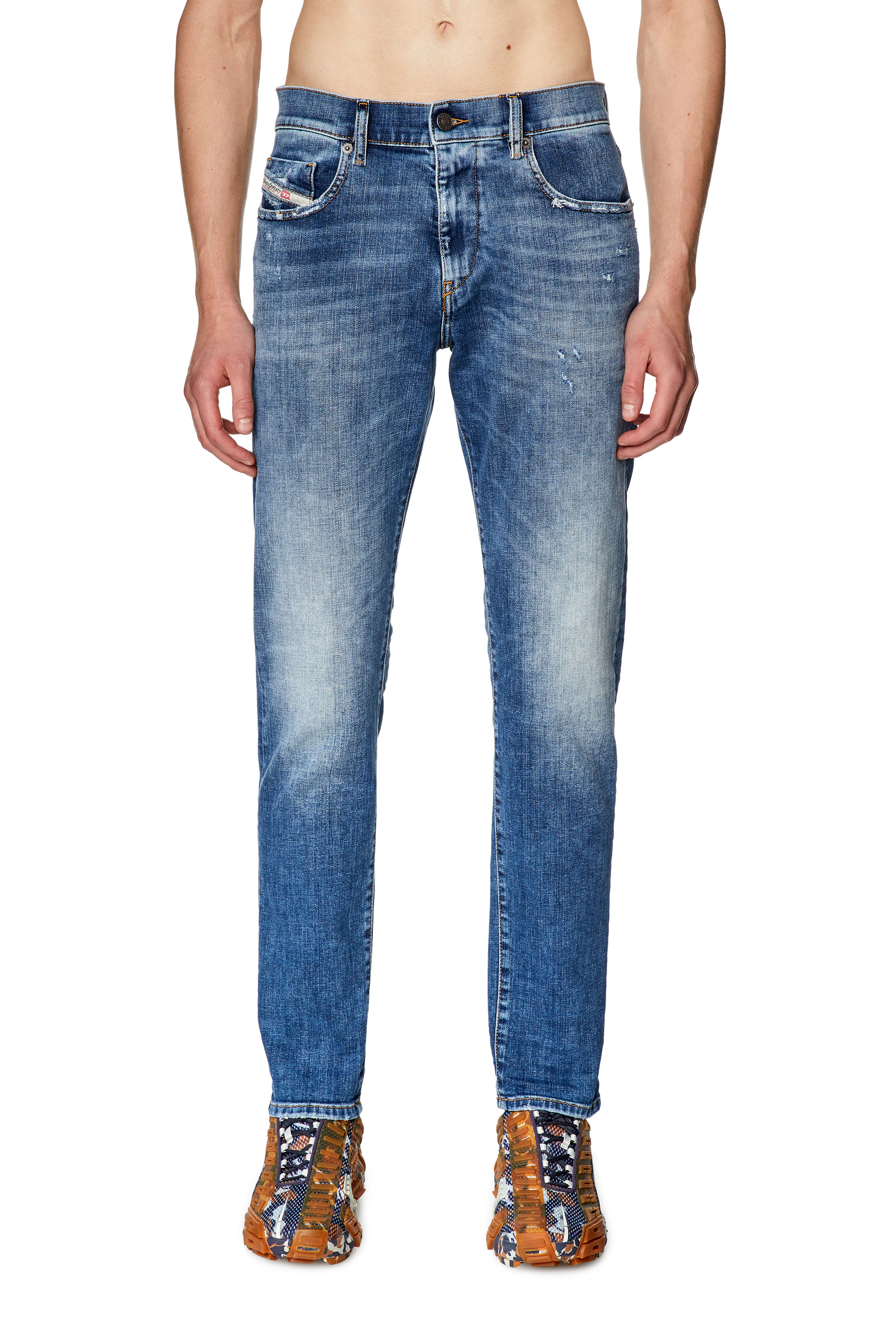 Diesel - Slim Jeans 2019 D-Strukt 09G32, Mittelblau - Image 1