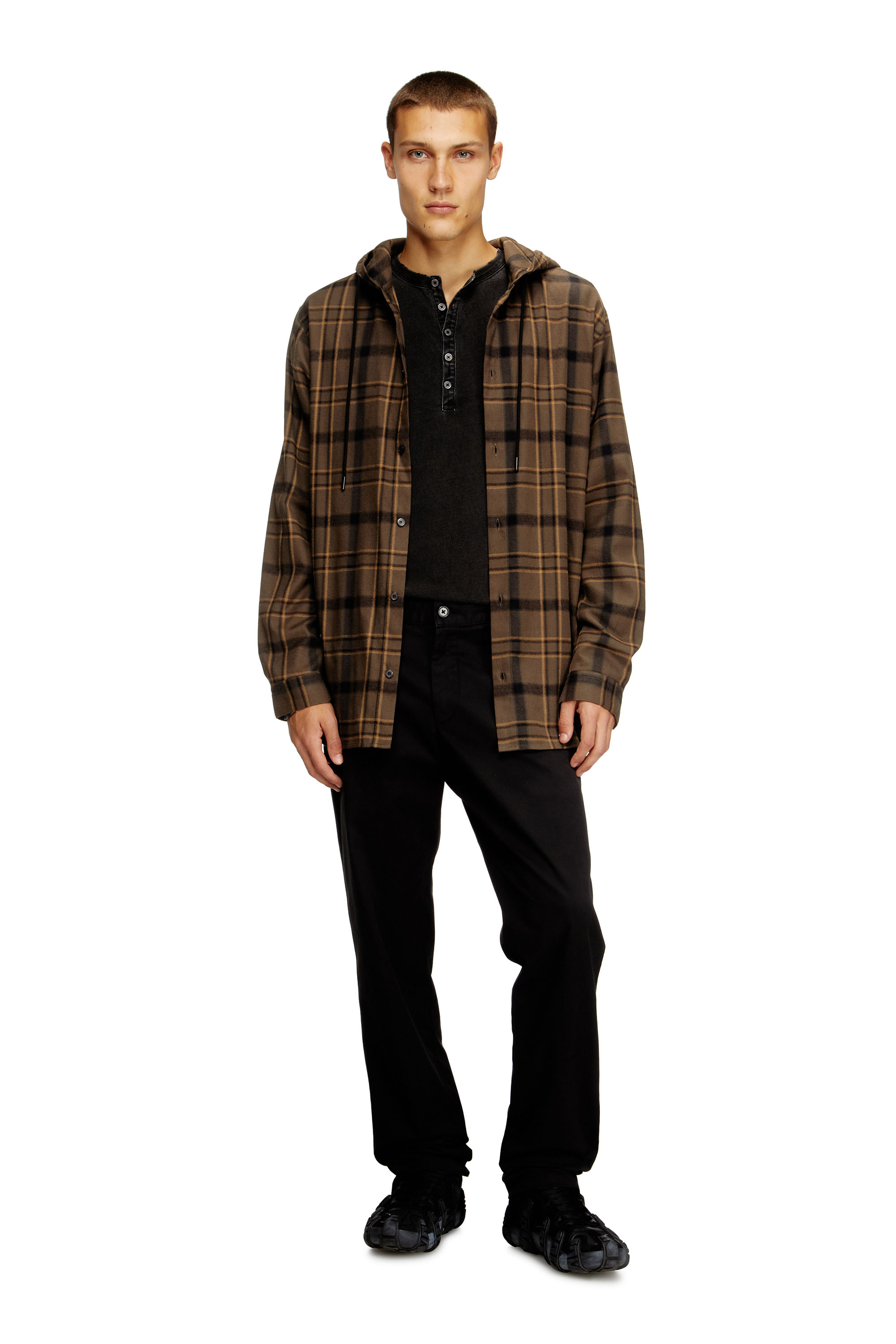 Diesel - P-DEFINE-EPCH, Herren Baumwollhose mit Nutzschlaufe in Schwarz - 2