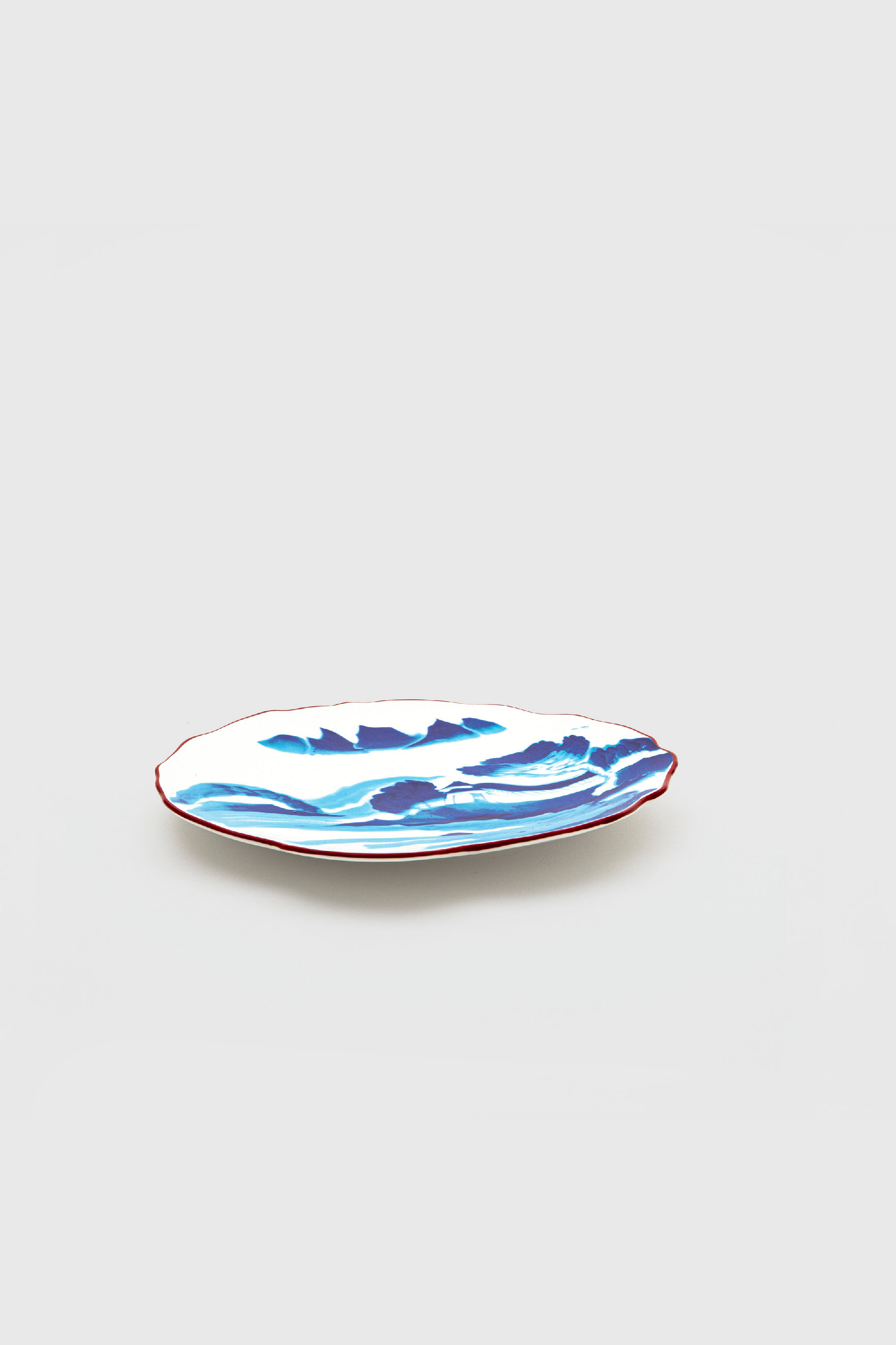 Diesel - 11233 DESSERT PLATE IN PORCELAIN"CLASSIC, Unisex Dessertteller aus Porzellan in Weiss/Blau - 3