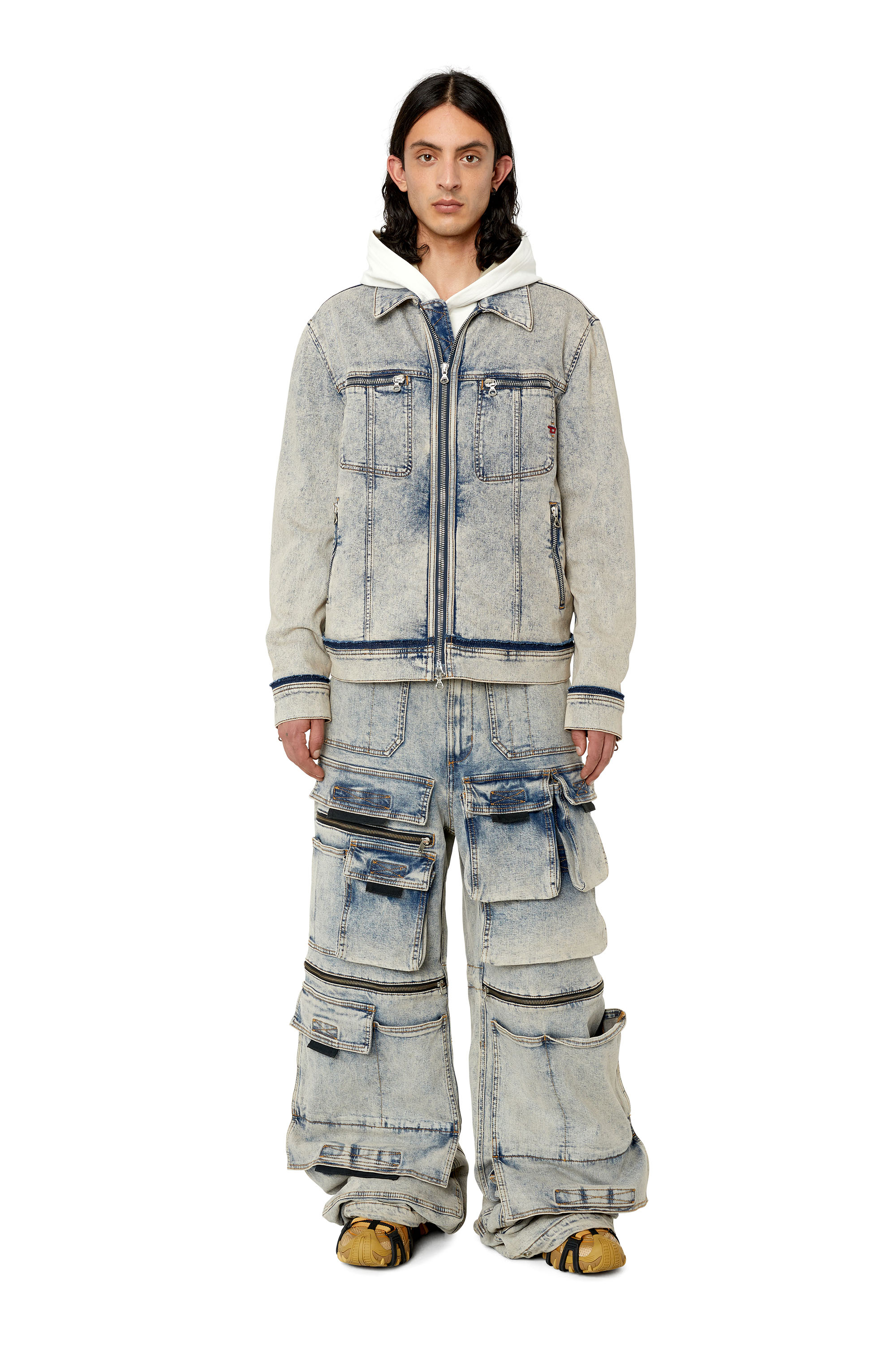 Diesel - D-Onlypockets 09F12 Straight Jeans, Mittelblau - Image 6
