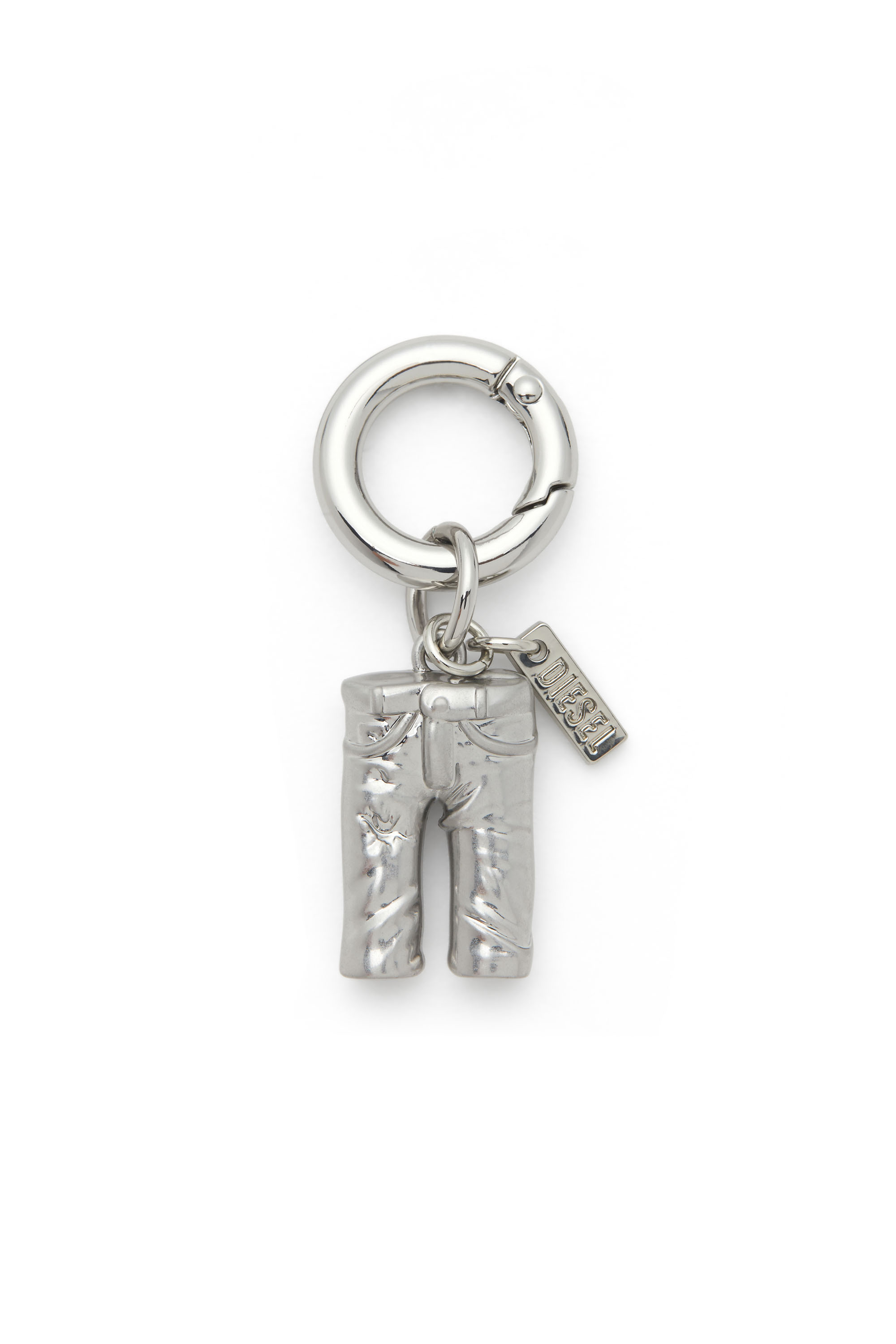 Diesel - CHARM-5PKT, Unisex Diesel-Anhänger aus Metall mit Logodetail in Silber - 1