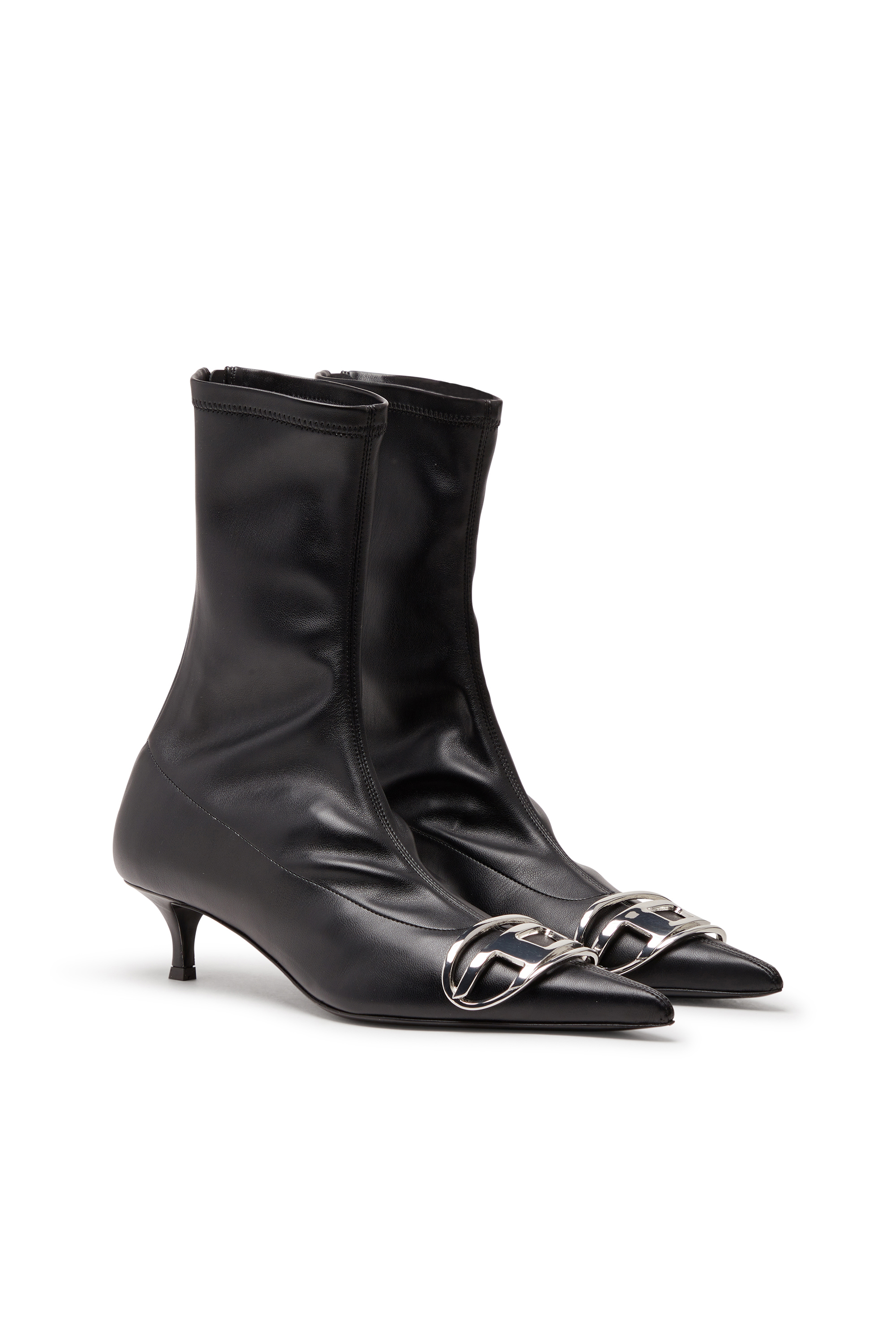 D-VENUS KITTIE BT, Schwarz Diesel - D-VENUS KITTIE BT, Damen D-Venus-Sock-Boots mit Oval D-Plakette in Schwarz - 2