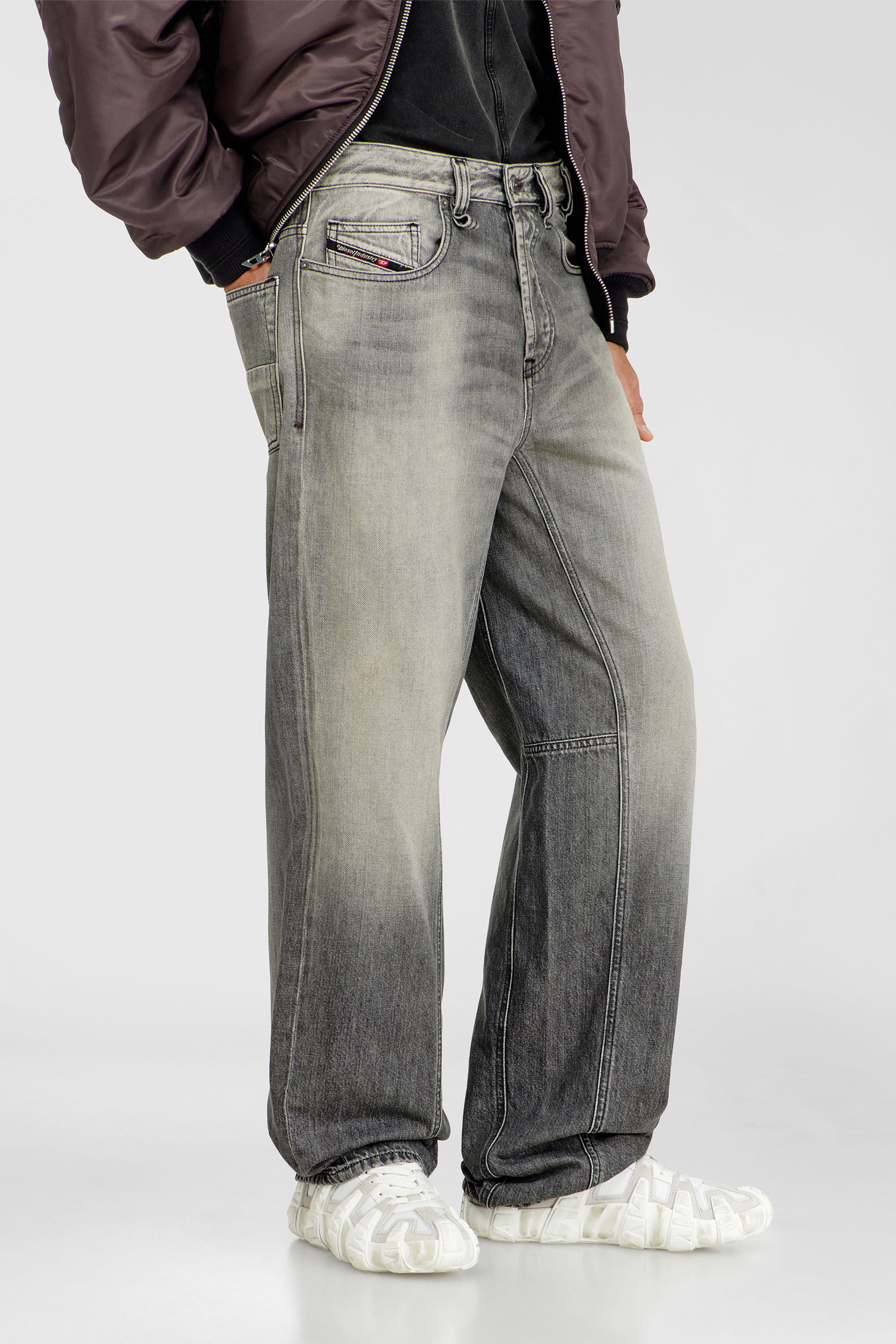 Diesel - Herren Relaxed Jeans 2001 D-Macro 09P56, Grau - 7