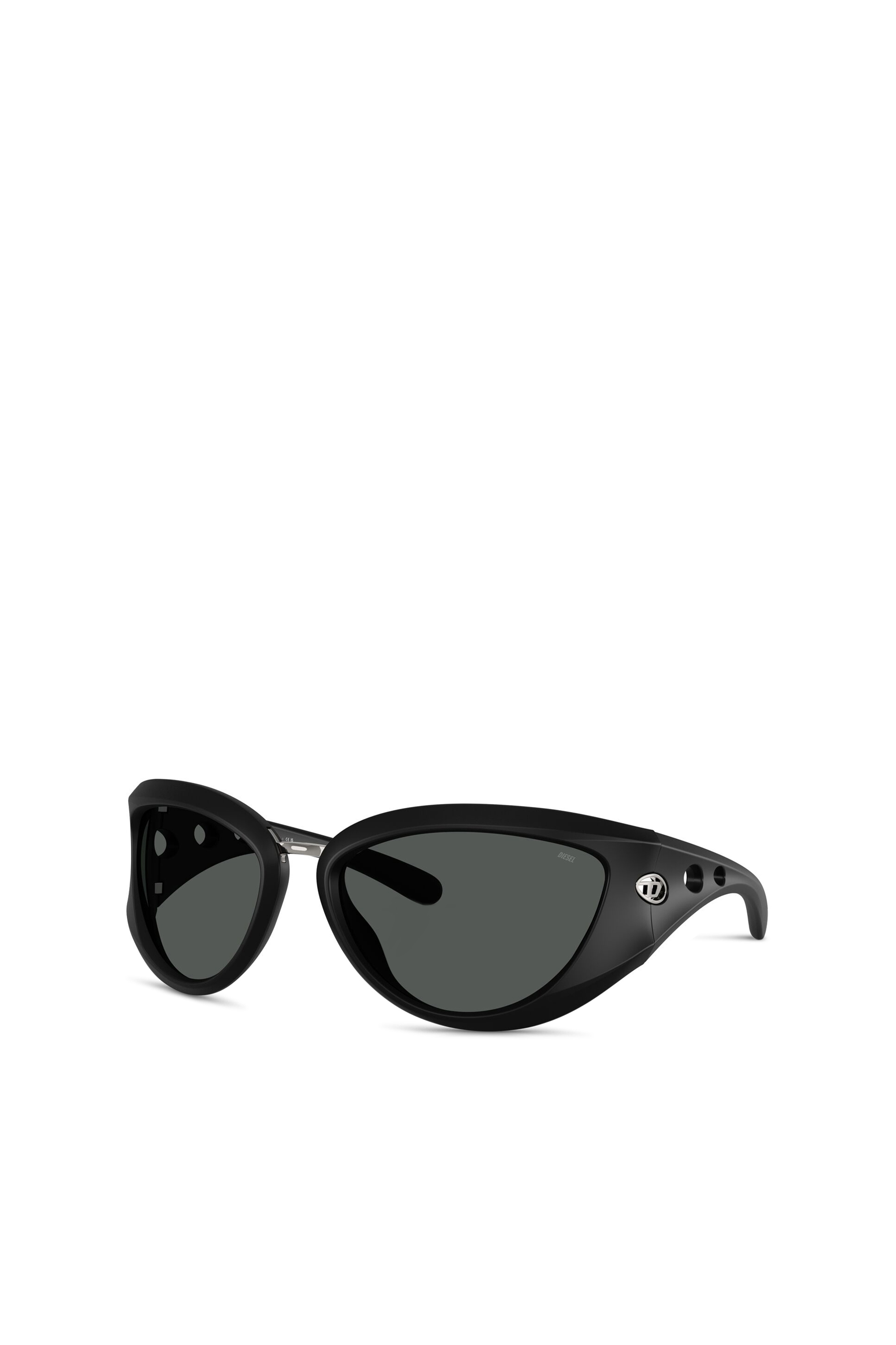 Diesel - 0DL3007U, Unisex Softer Katzenaugen-Style Brille in Schwarz - 4