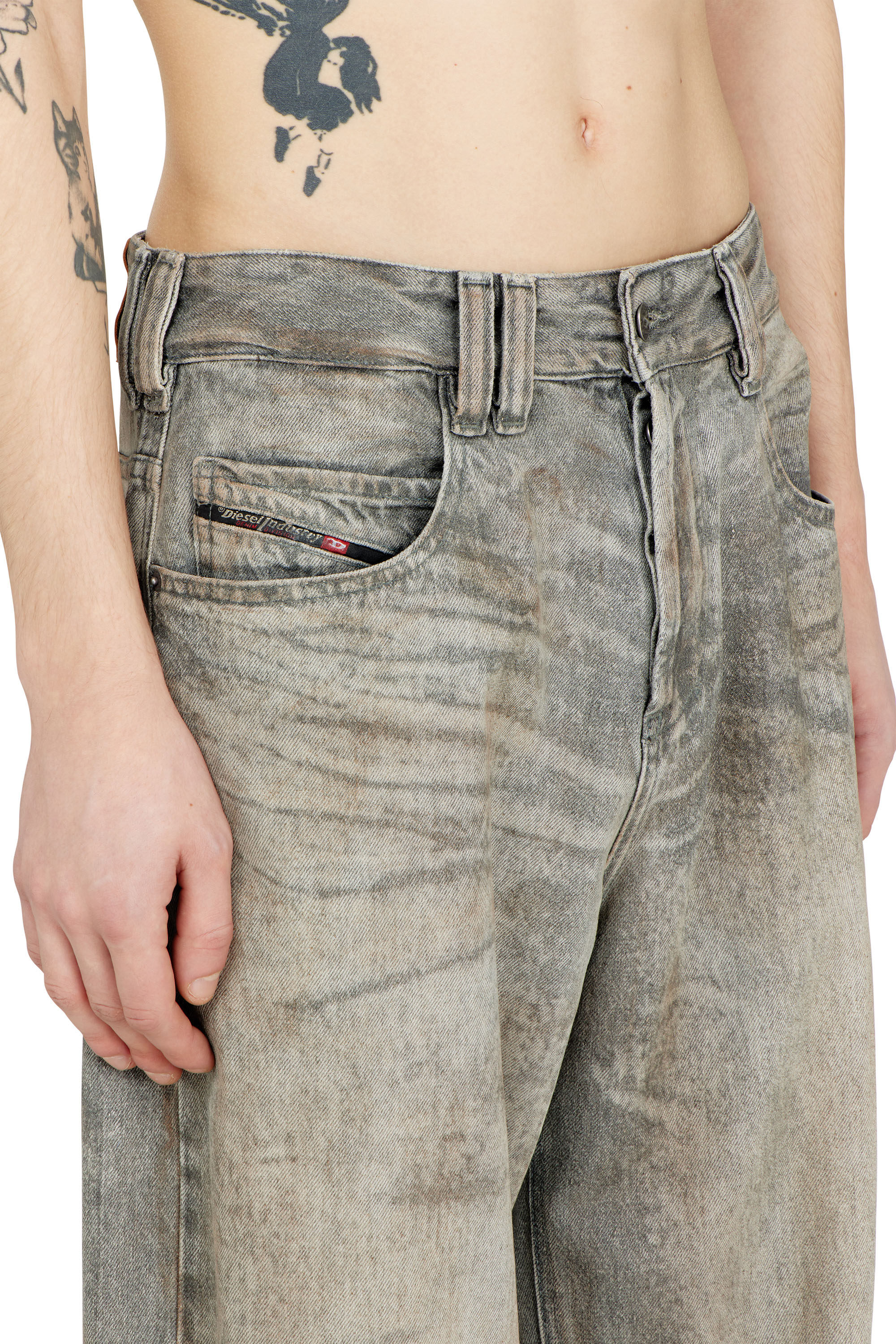 Diesel - Unisex Relaxed Jeans 1997 D-Enim-M 09P24, Grau - 4