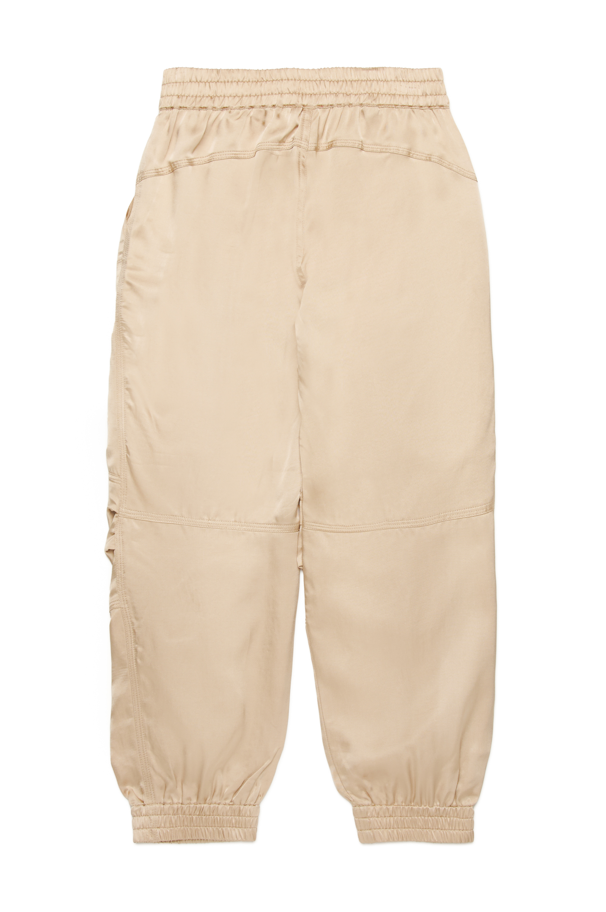 Diesel - PMIRTOW, Damen Gl&auml;nzende Cargo-Hose aus Satin in Hellbraun - 2