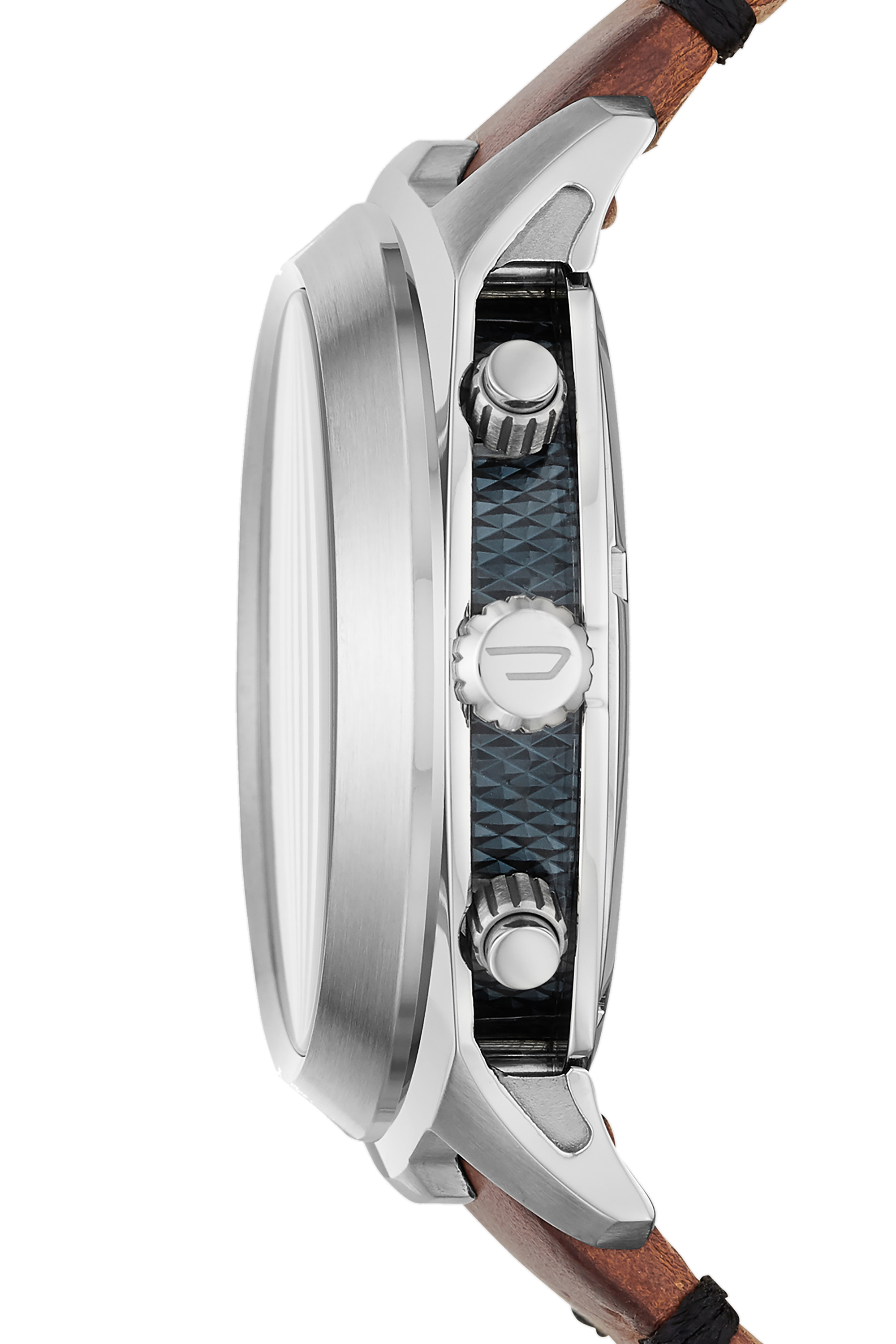 Diesel - DZ4508, Herren Tumbler Armbanduhr mit Chronograph-Anzeige und braunem Lederarmband in Braun - 2