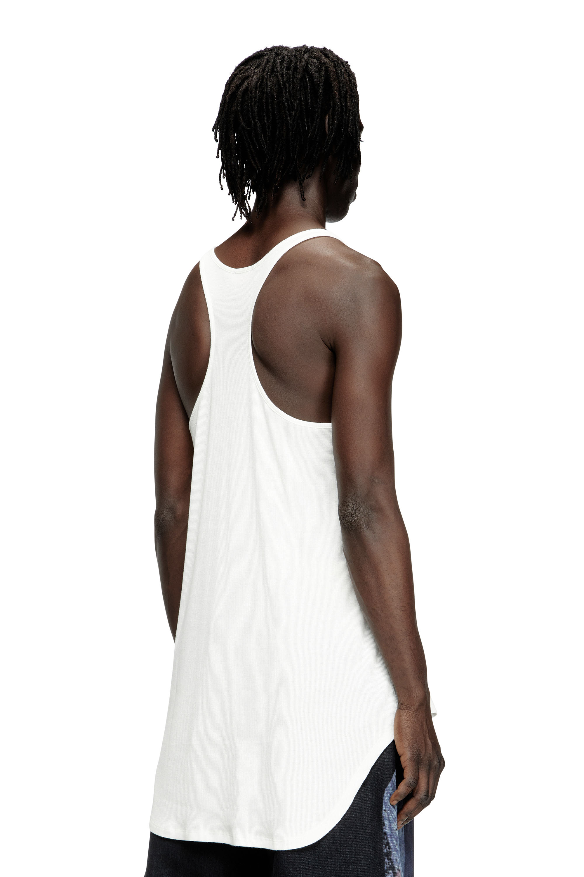 Diesel - PR-T-SHANRY-W-TOM25, Unisex's Tank top with graphic print in White - 4